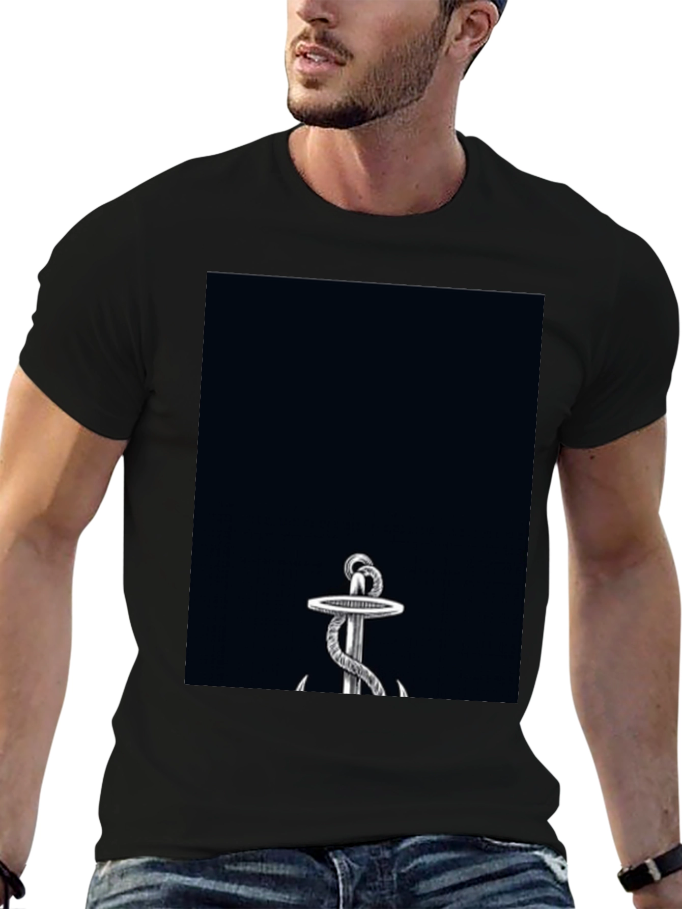Anchor Graphic Black T-Shirt