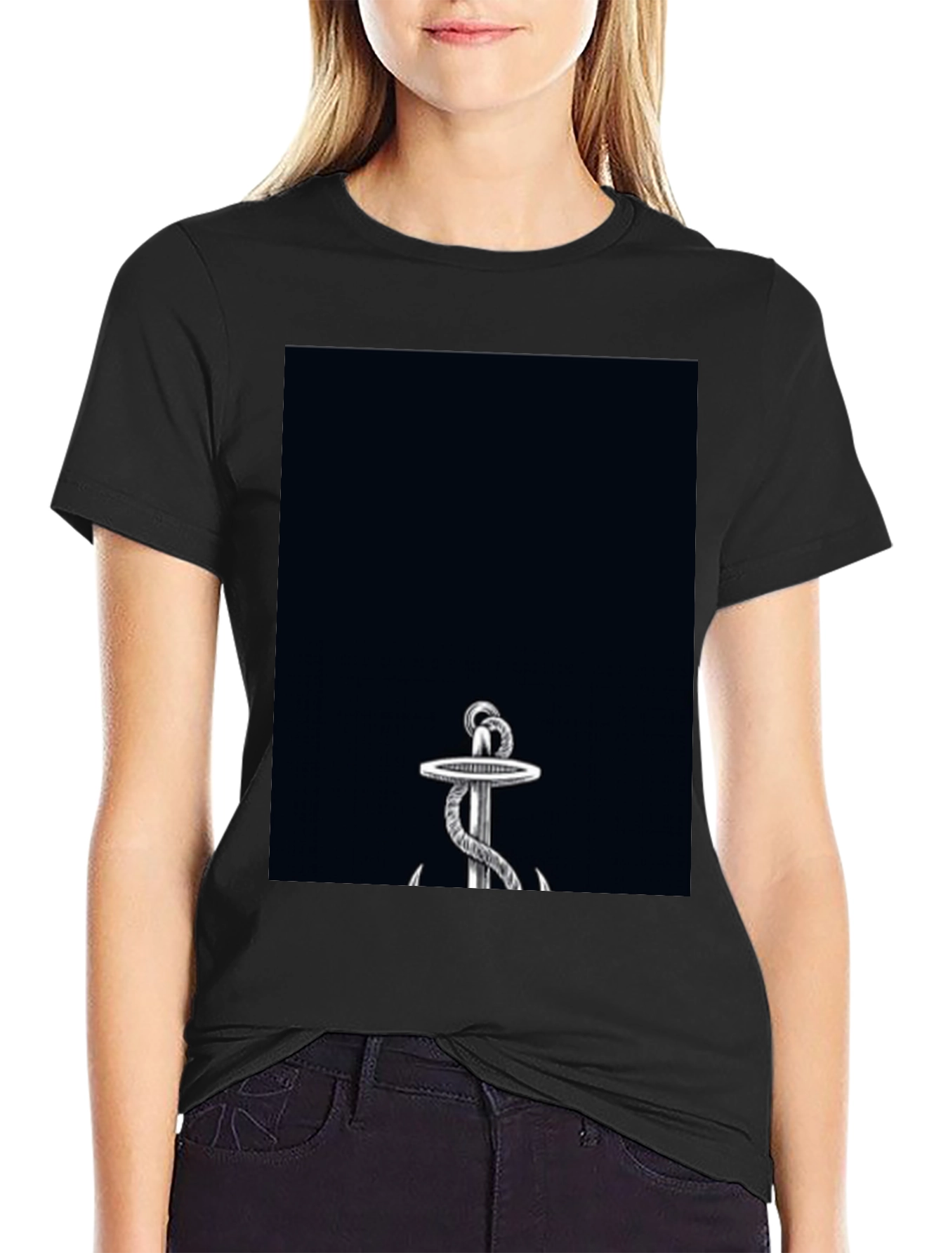 Anchor Graphic Black T-Shirt