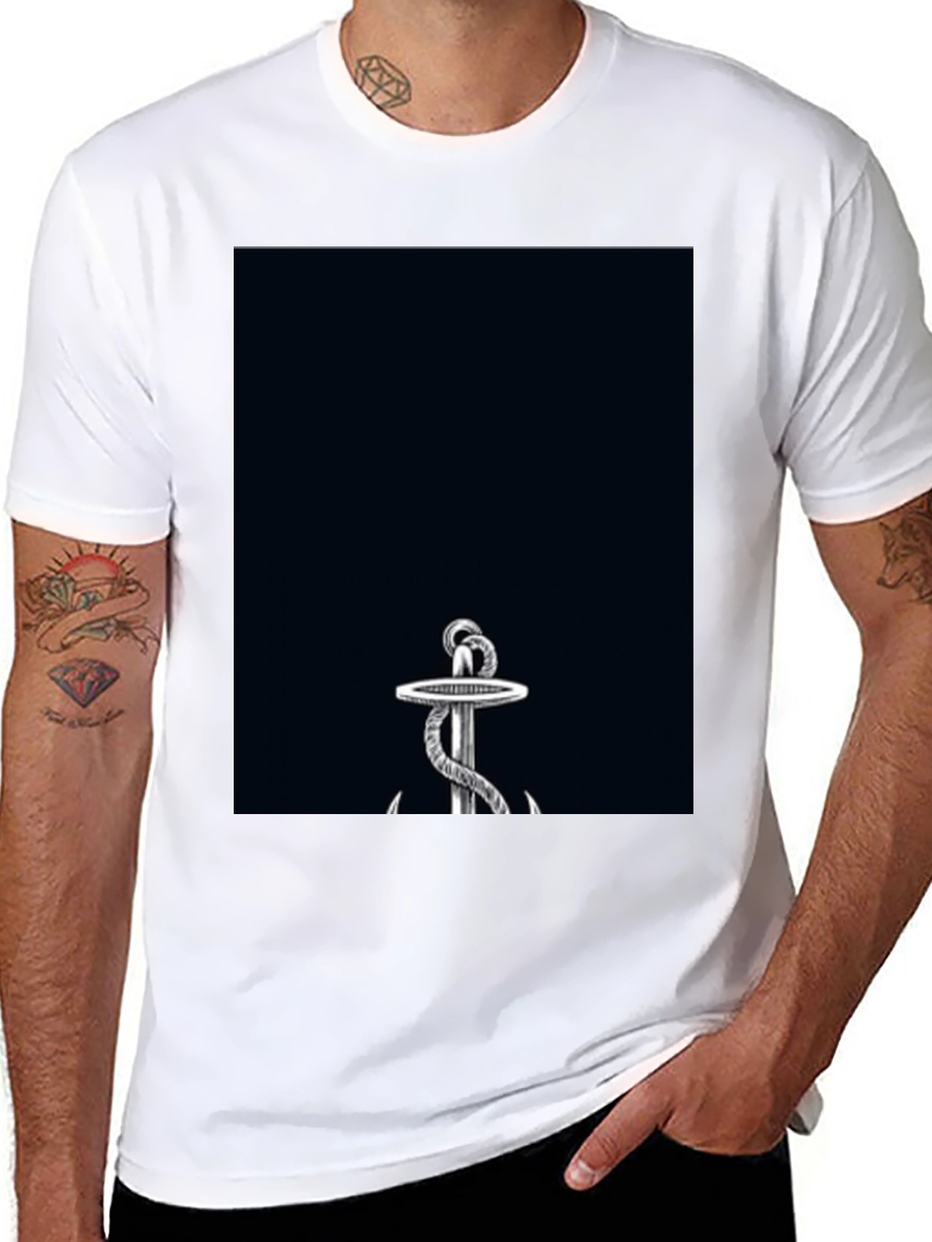 Anchor Graphic Black T-Shirt