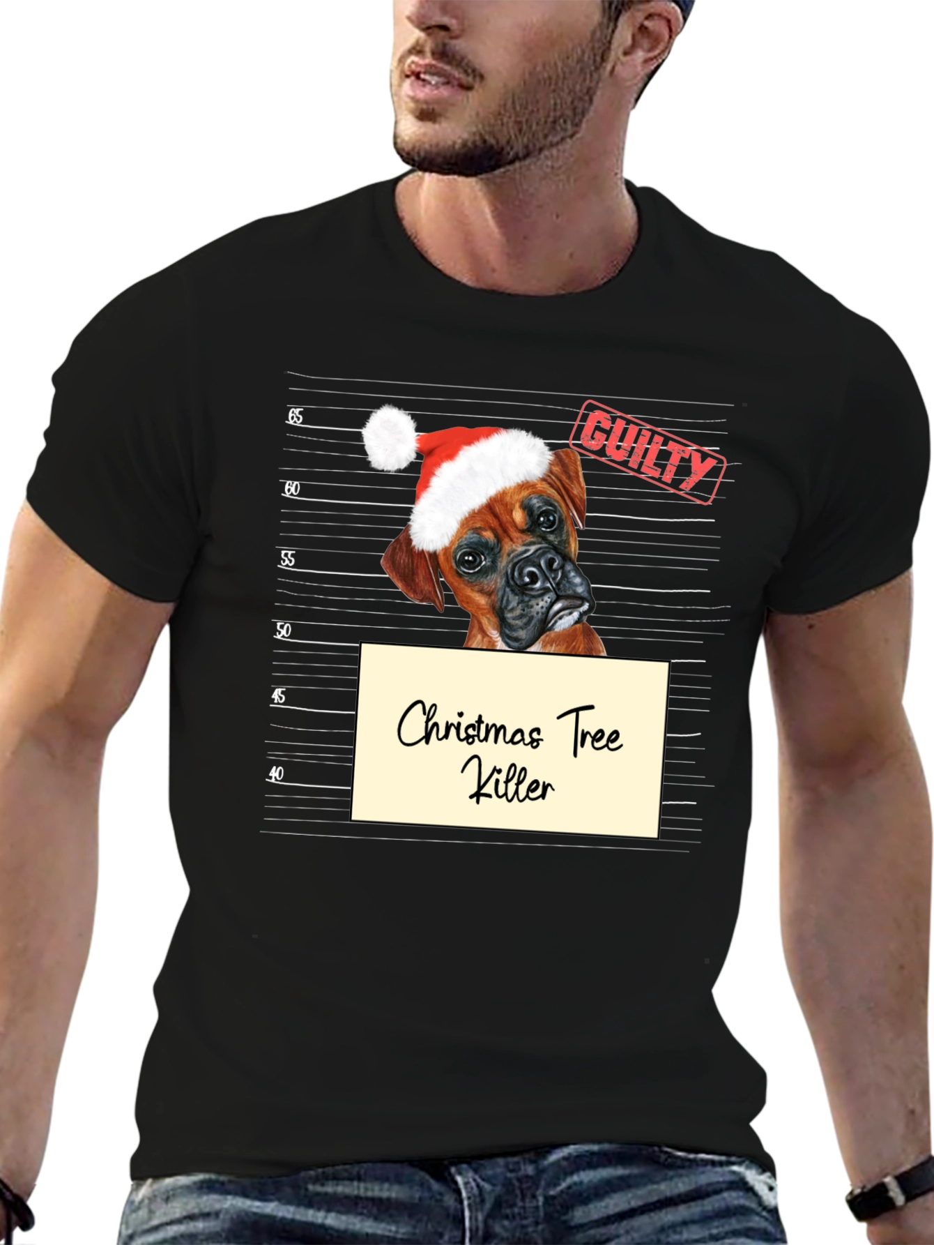 Christmas Tree Killer Dog T-Shirt