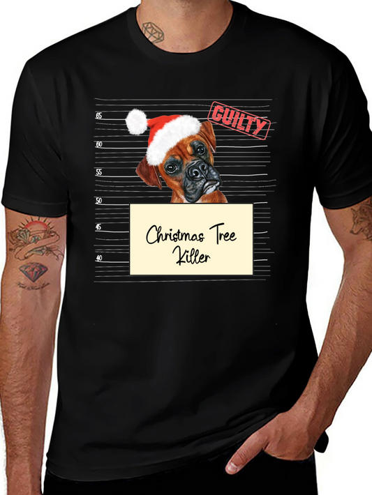Christmas Tree Killer Dog T-Shirt