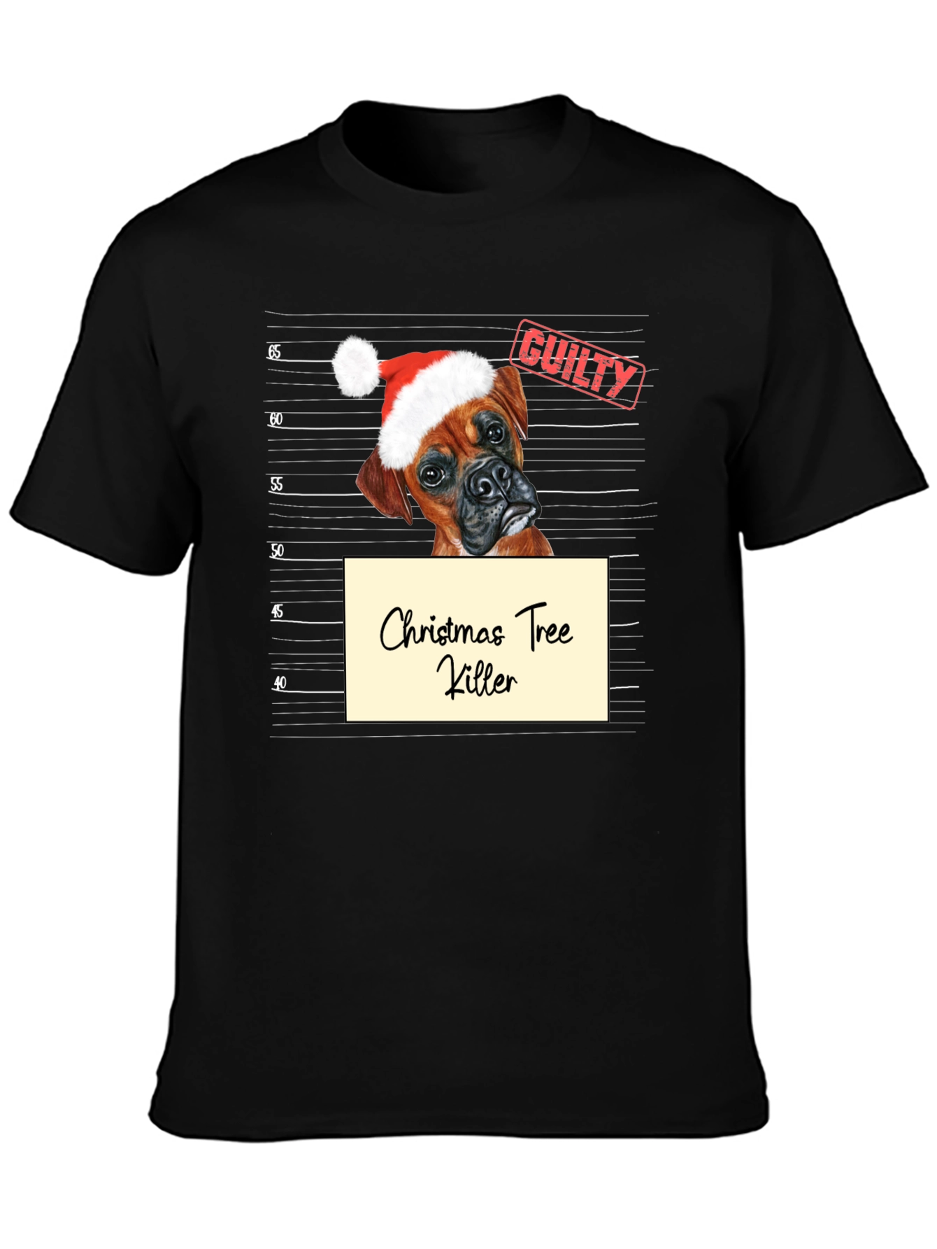 Christmas Tree Killer Dog T-Shirt