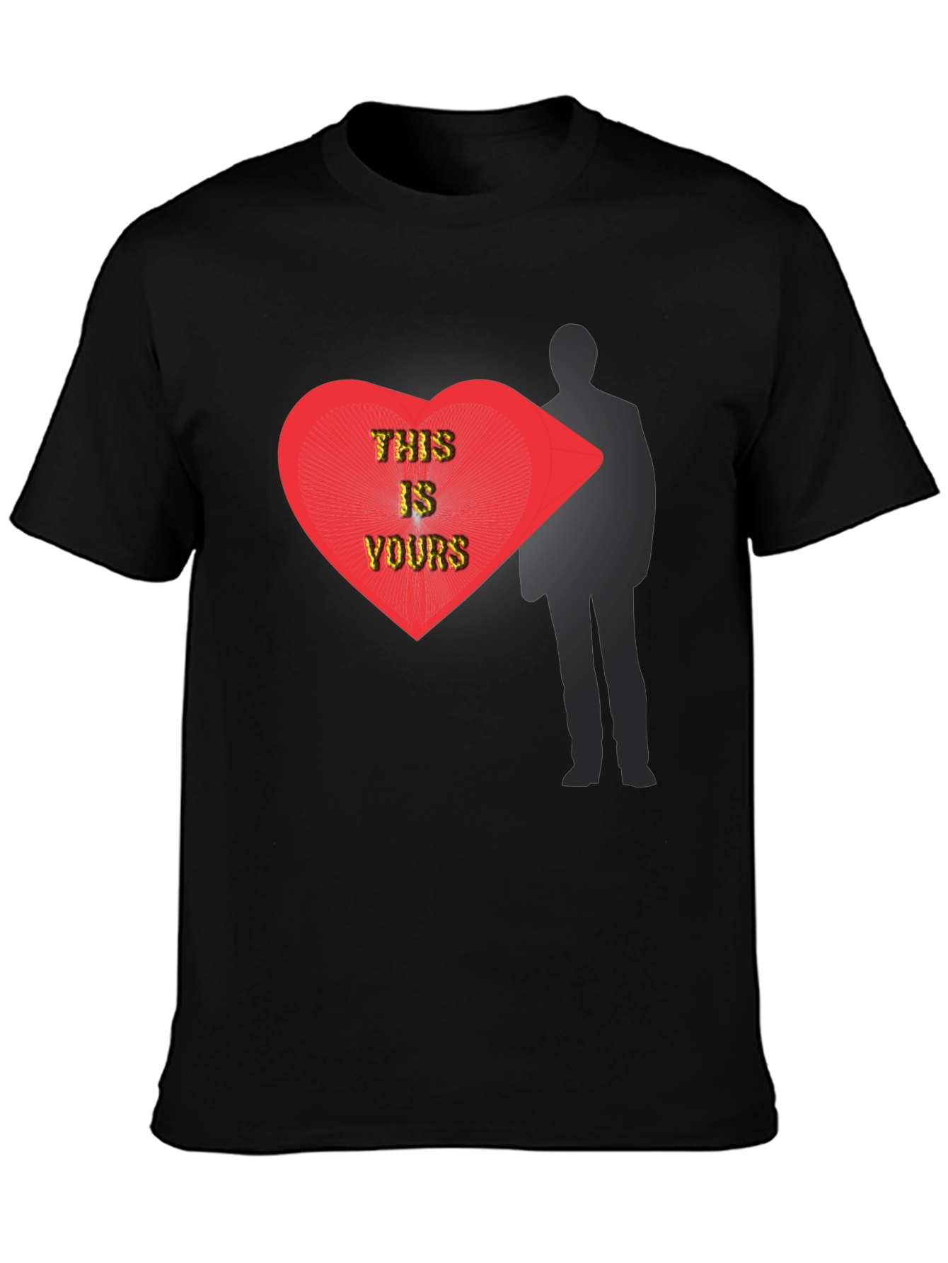 This Is Yours Graphic T-Shirt - Modern Heart Design