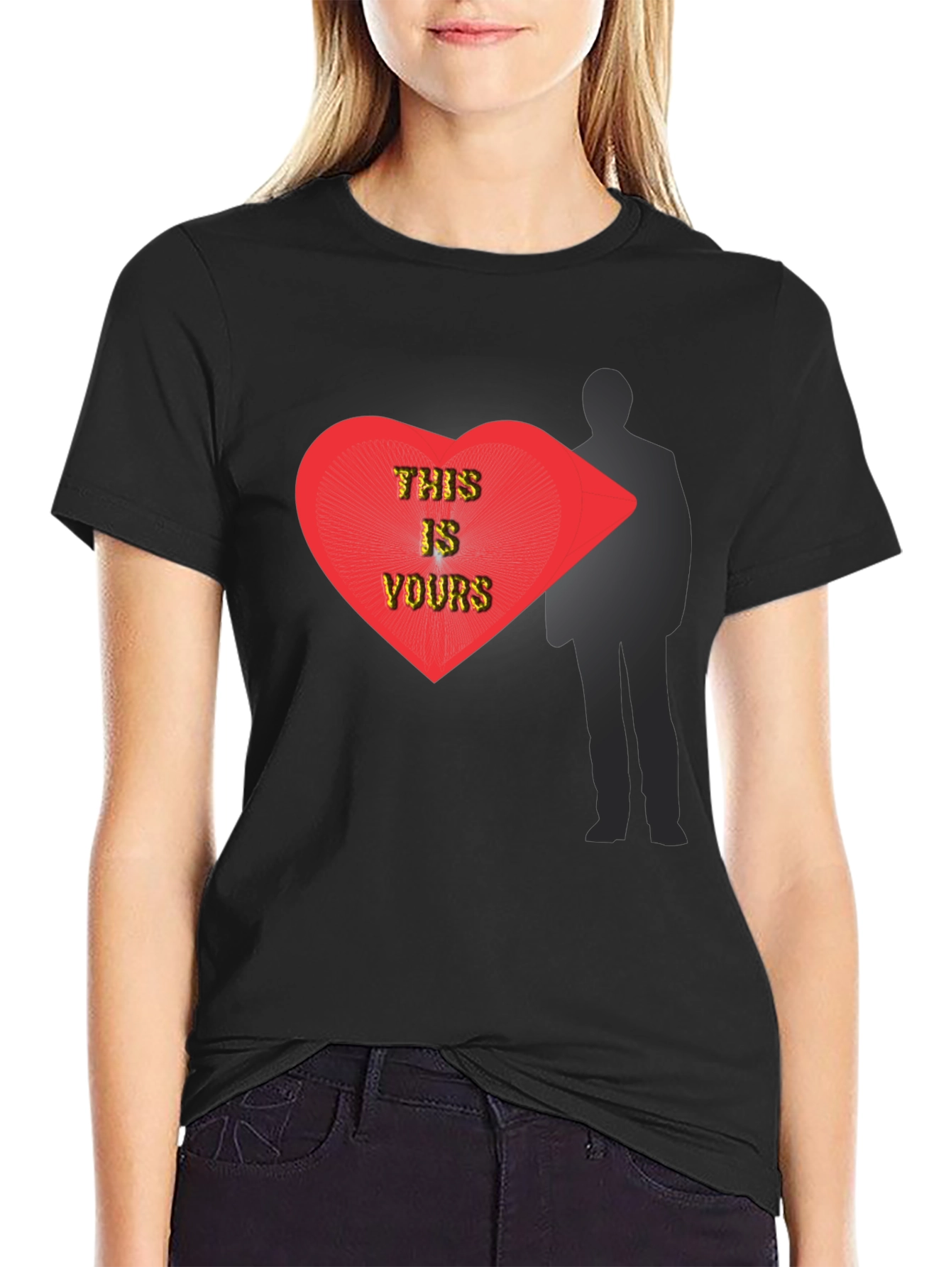 This Is Yours Graphic T-Shirt - Modern Heart Design
