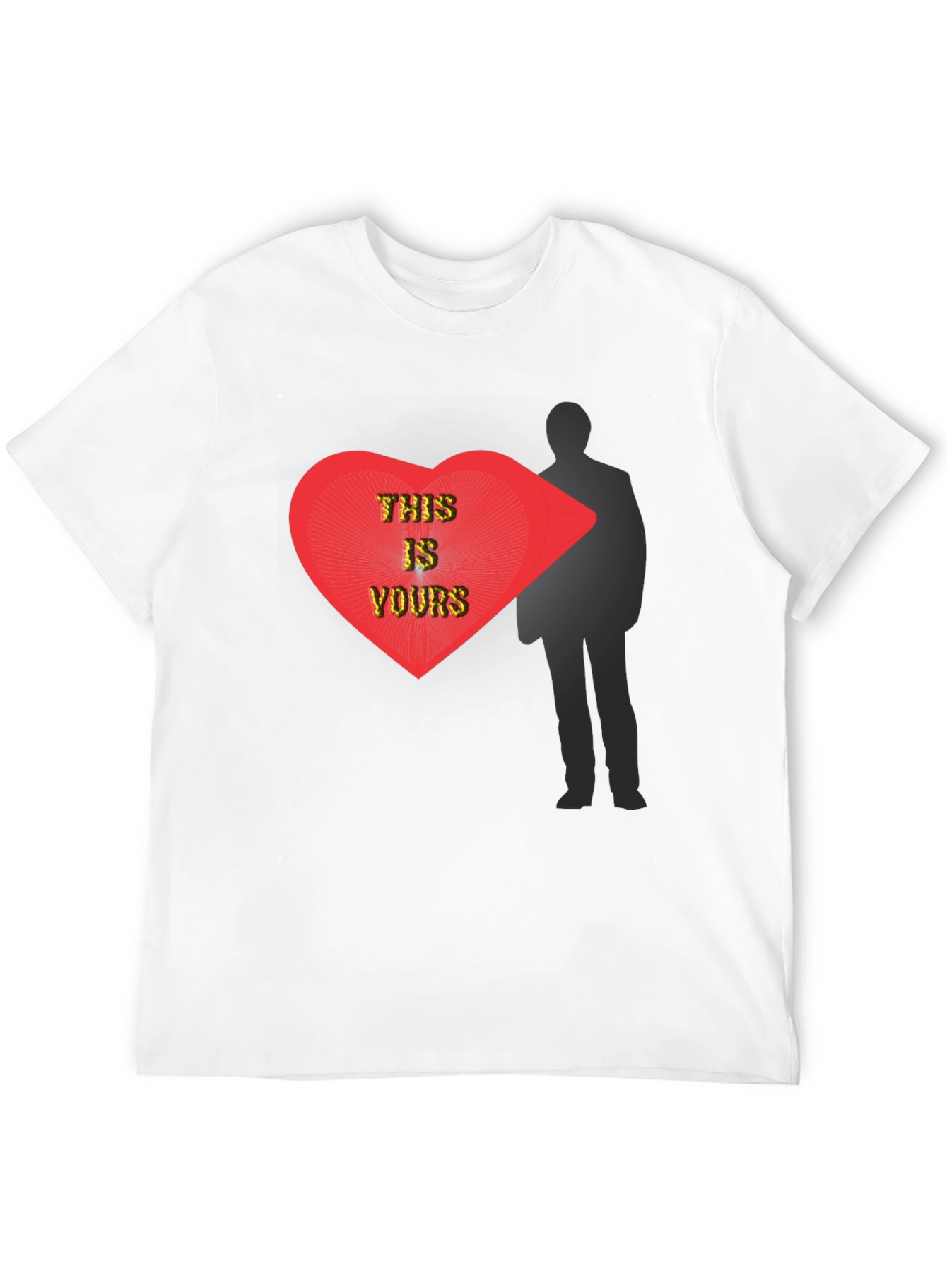 This Is Yours Graphic T-Shirt - Modern Heart Design