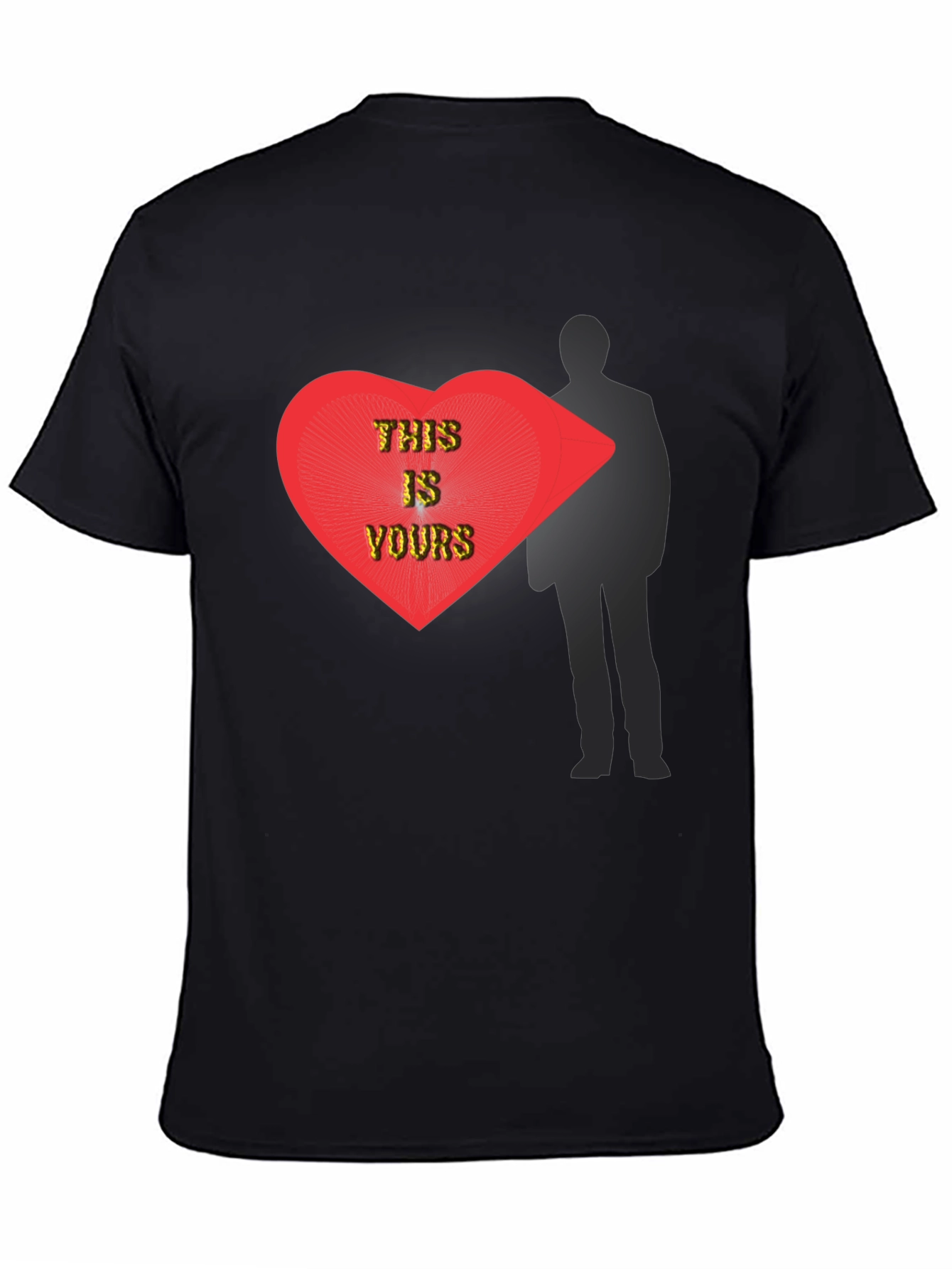 This Is Yours Graphic T-Shirt - Modern Heart Design