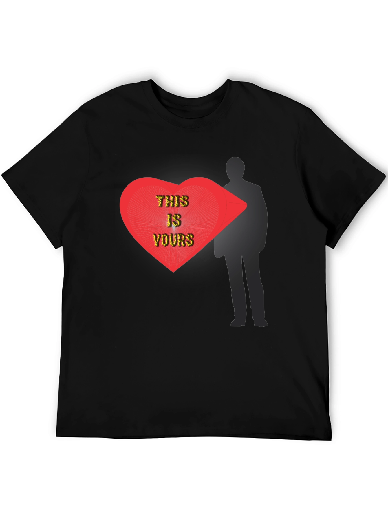 This Is Yours Graphic T-Shirt - Modern Heart Design