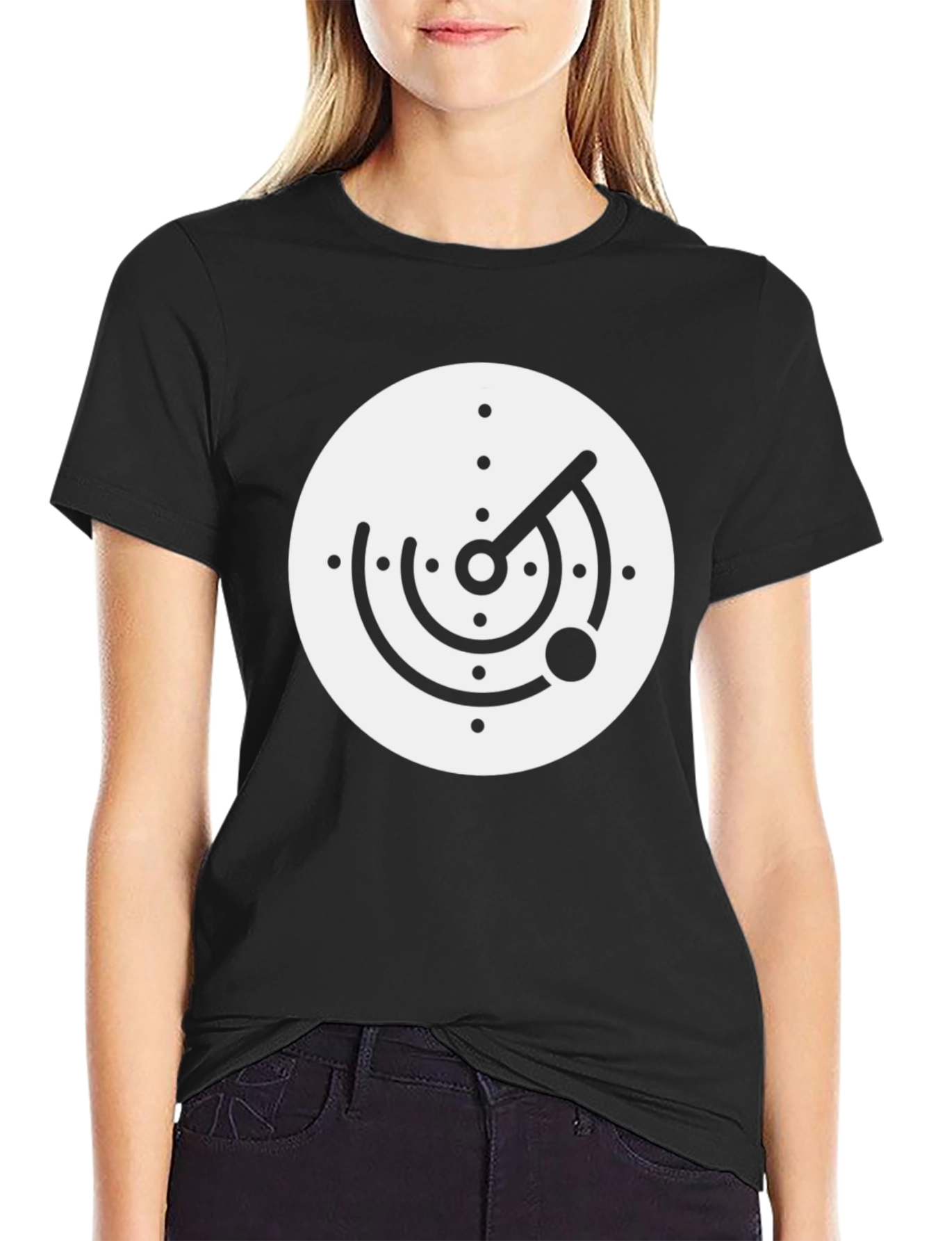 Radar Graphic T-Shirt - Retro Style