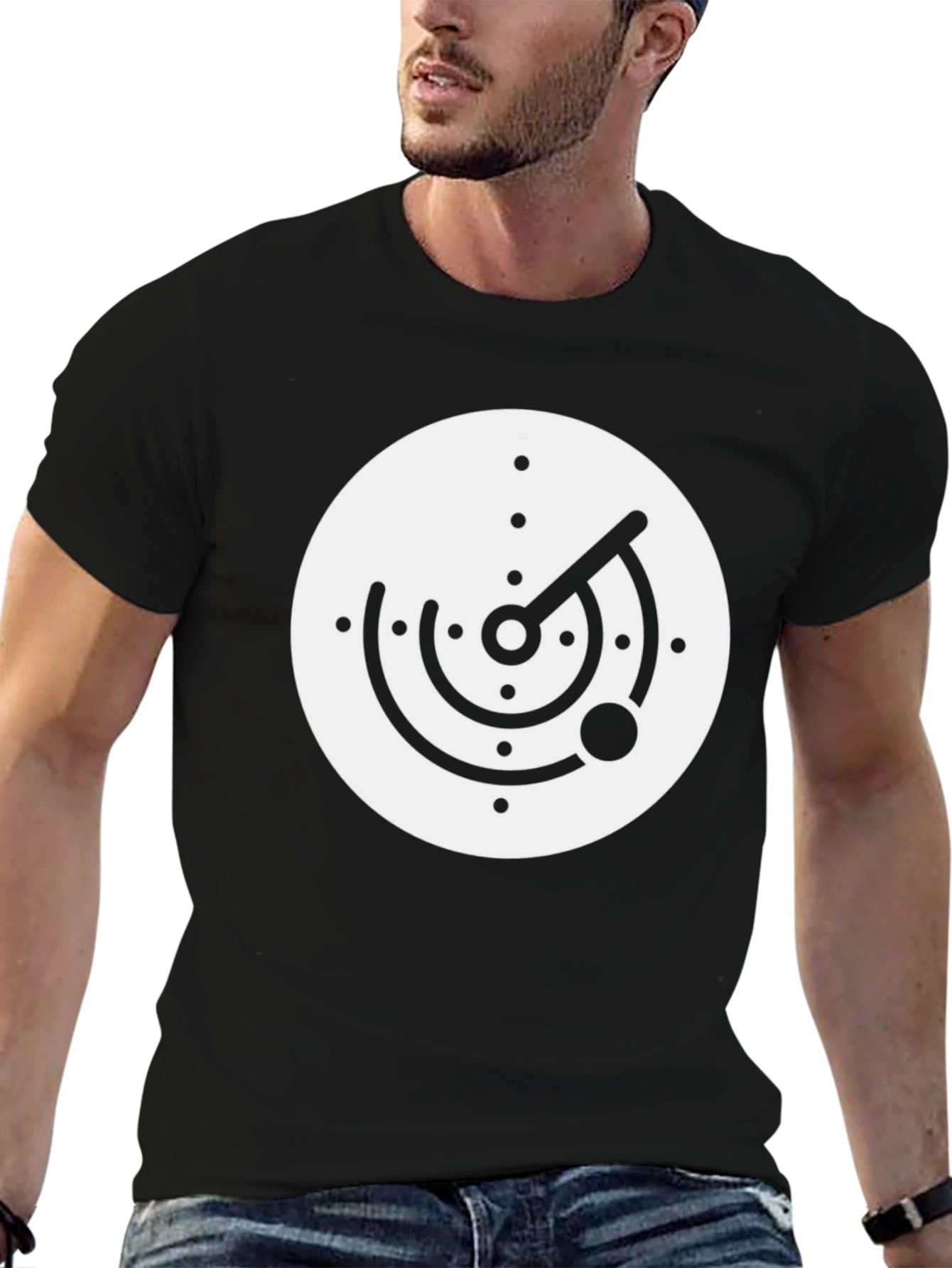 Radar Graphic T-Shirt - Retro Style