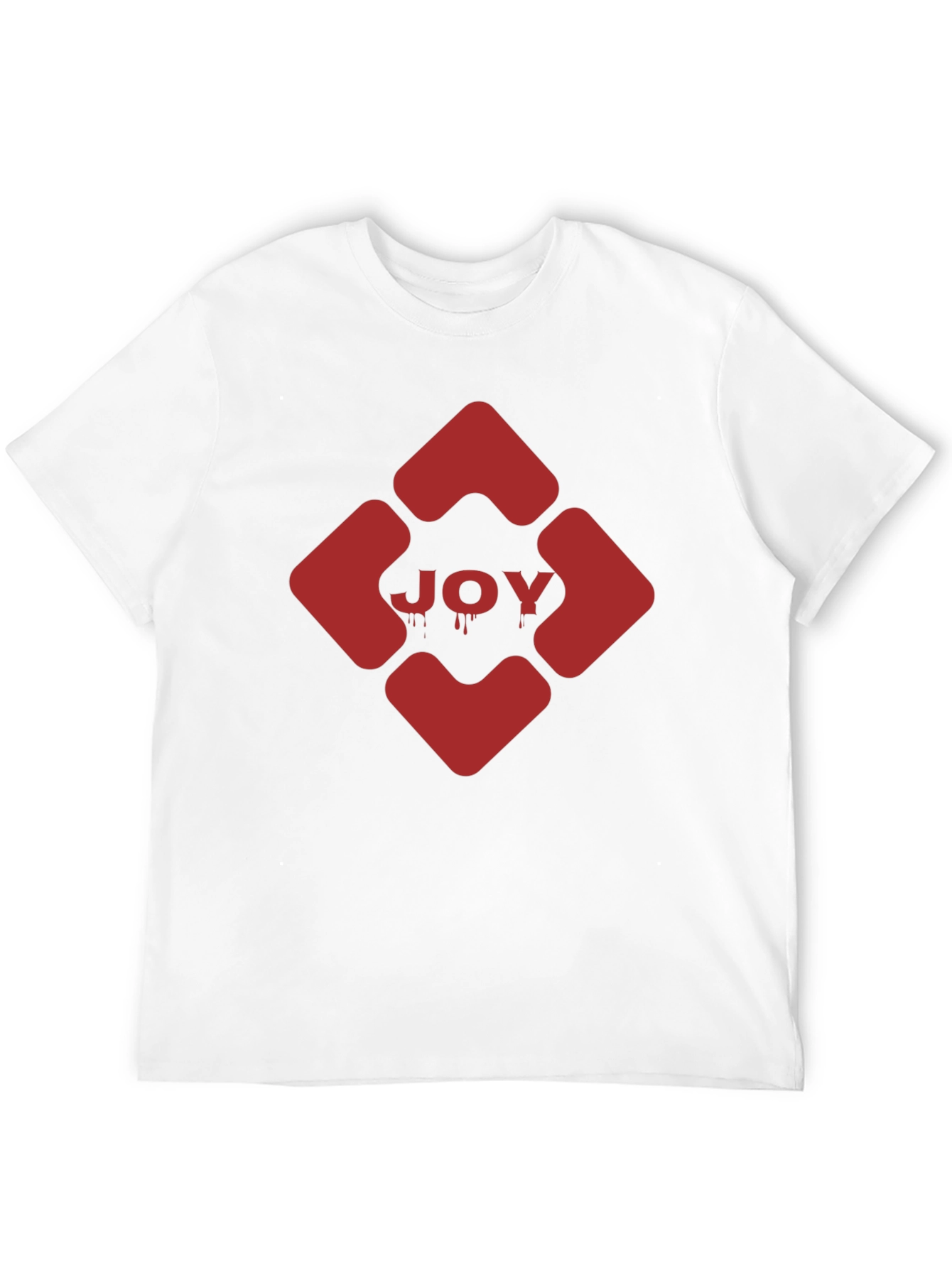 JOY Graphic Tee - Edgy Red Design on Black