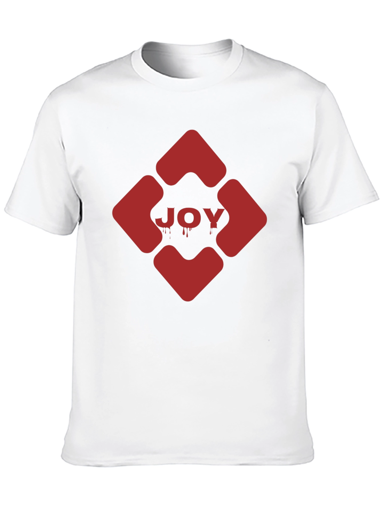 JOY Graphic Tee - Edgy Red Design on Black