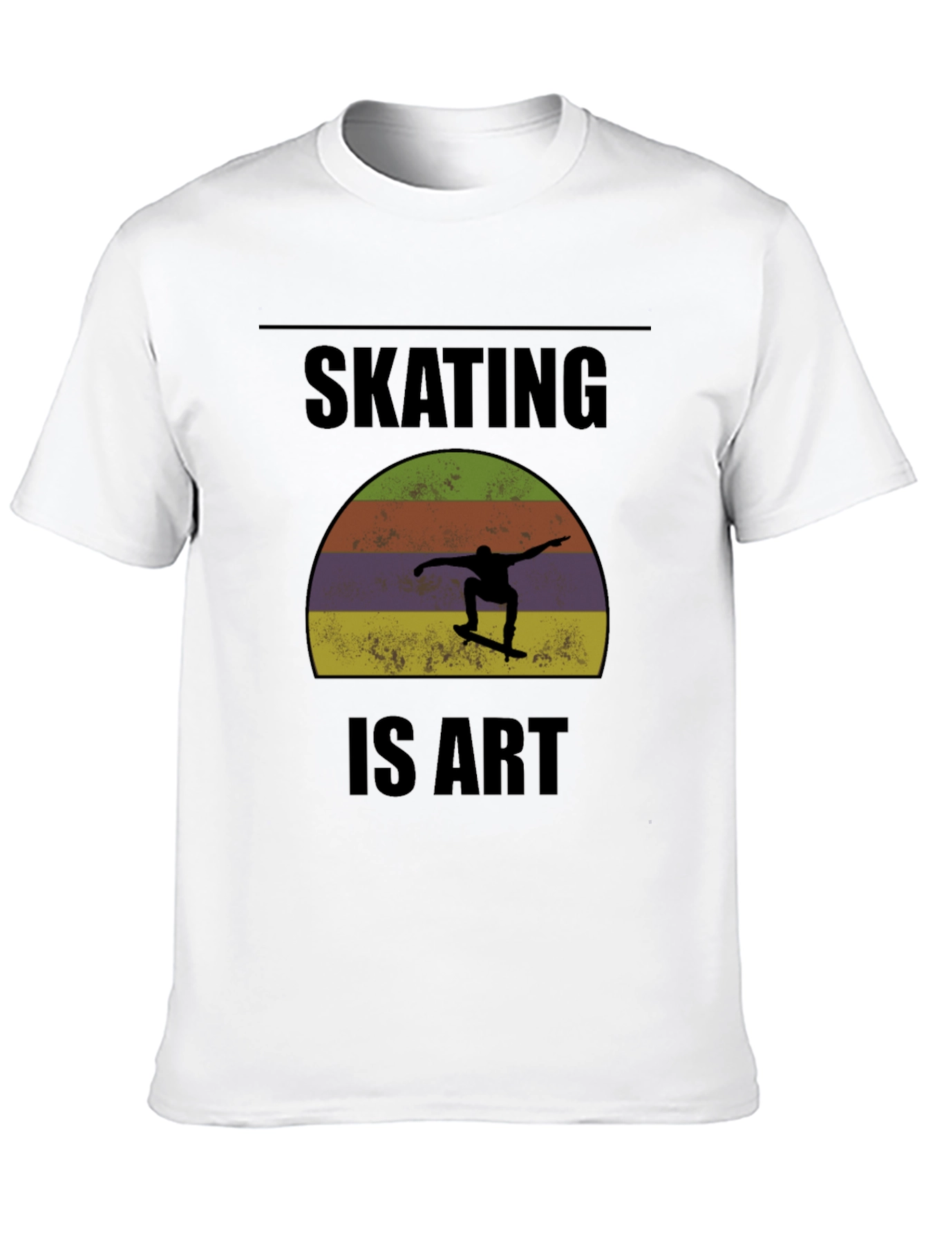 Skating is Art Graphic Tee - Black T-Shirt
