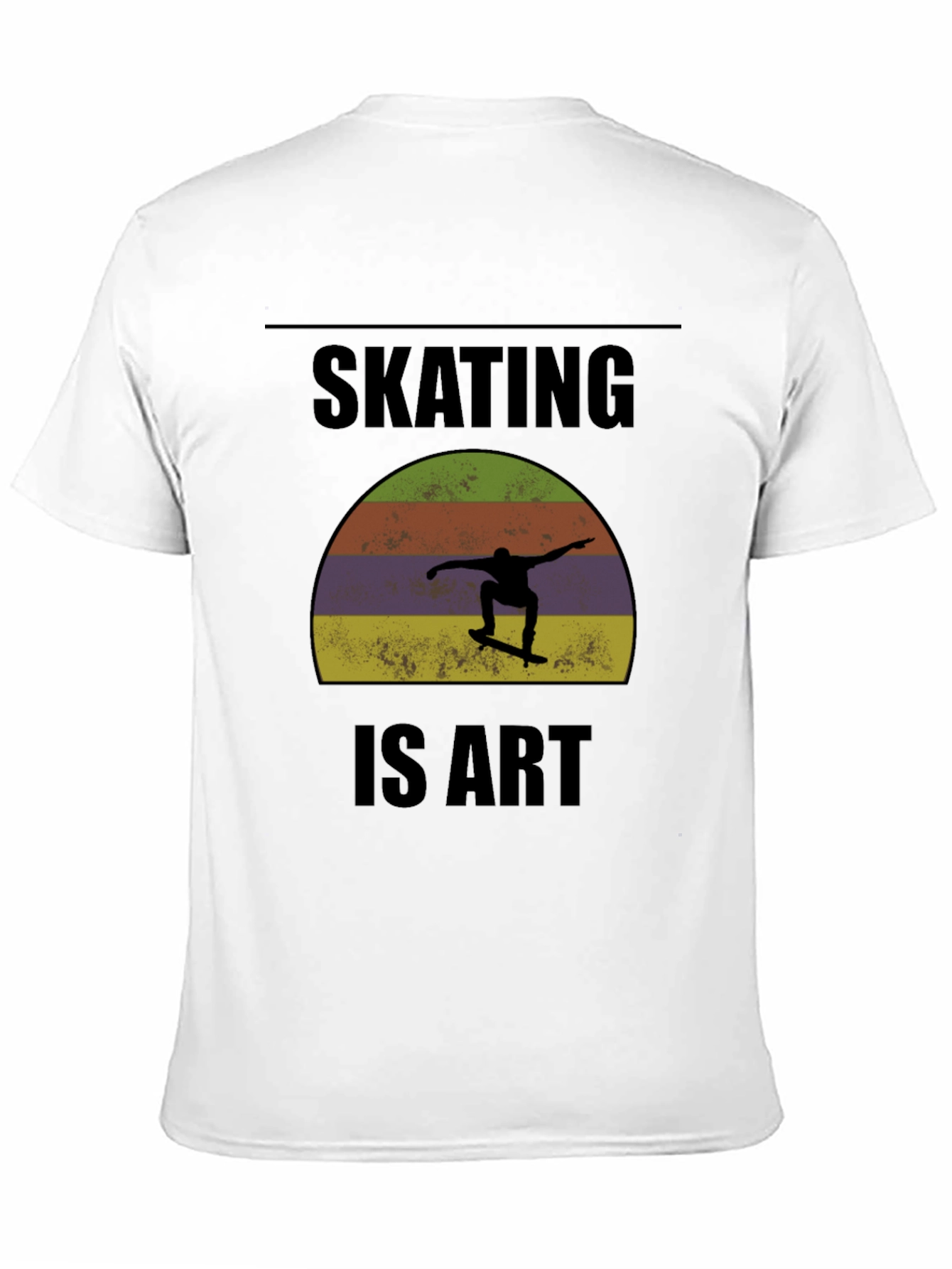 Skating is Art Graphic Tee - Black T-Shirt