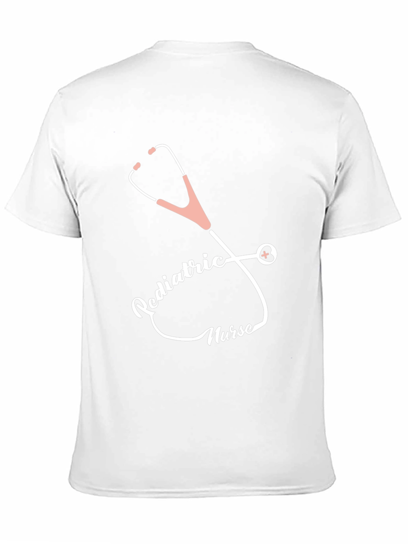 Pediatric Nurse Stethoscope Graphic Tee - Black