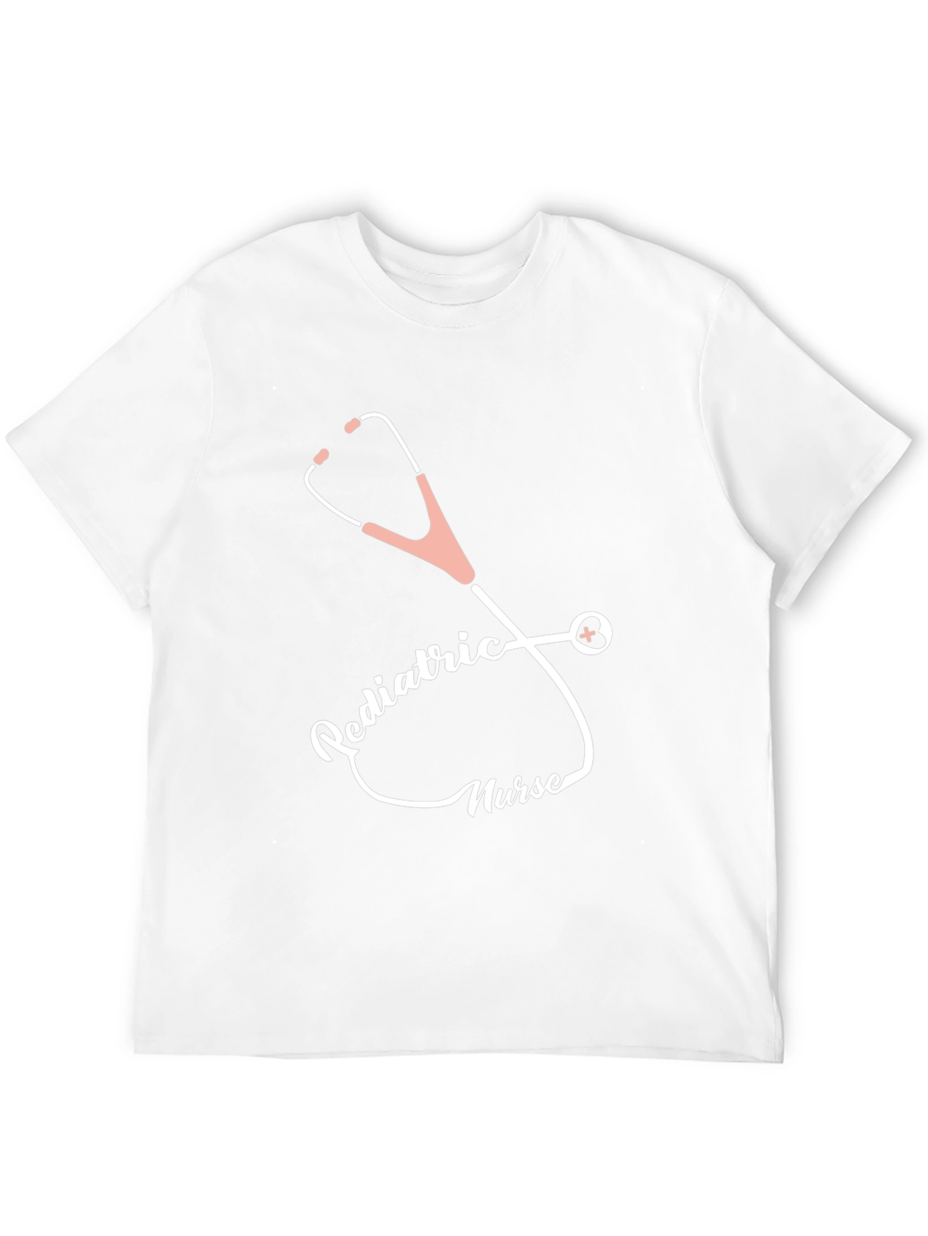 Pediatric Nurse Stethoscope Graphic Tee - Black