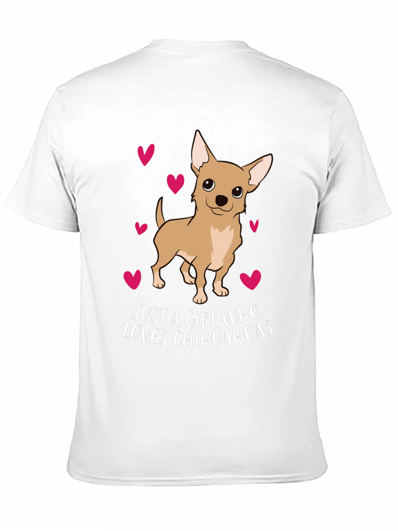 Chihuahua Lover T-Shirt Cute Dog Hearts