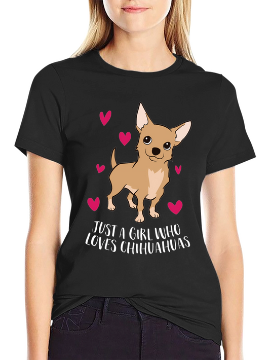 Chihuahua Lover T-Shirt Cute Dog Hearts