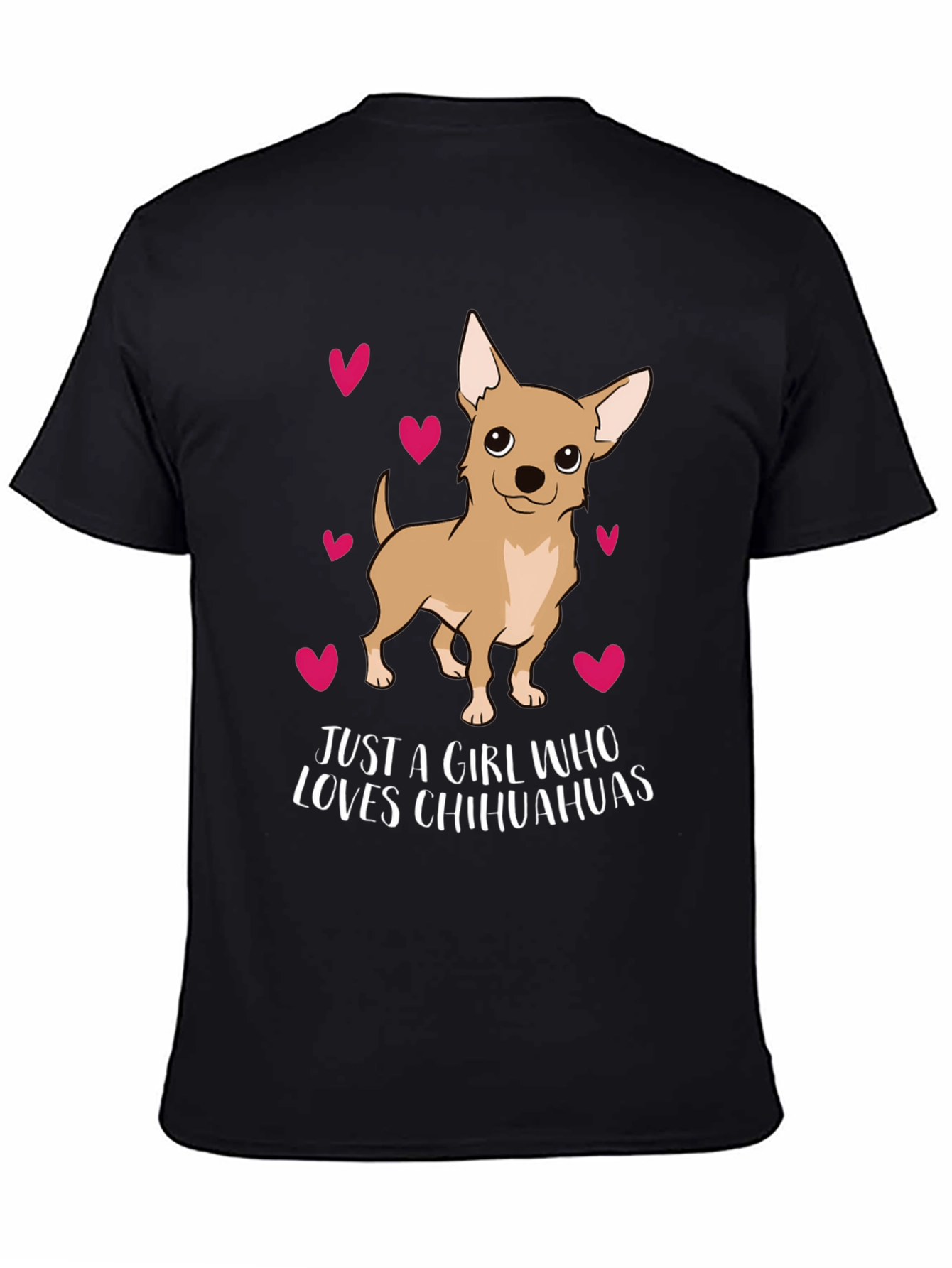 Chihuahua Lover T-Shirt Cute Dog Hearts