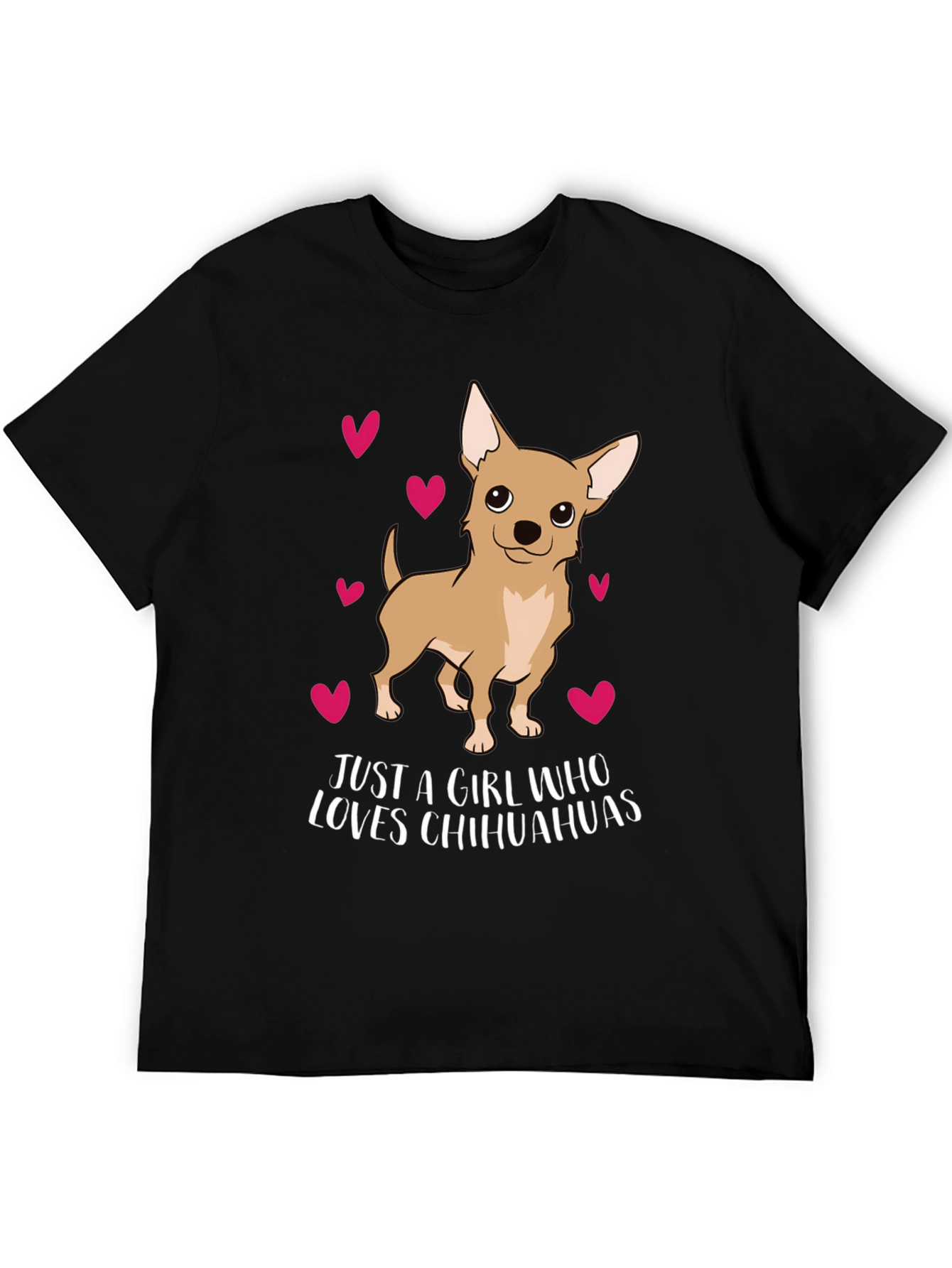 Chihuahua Lover T-Shirt Cute Dog Hearts