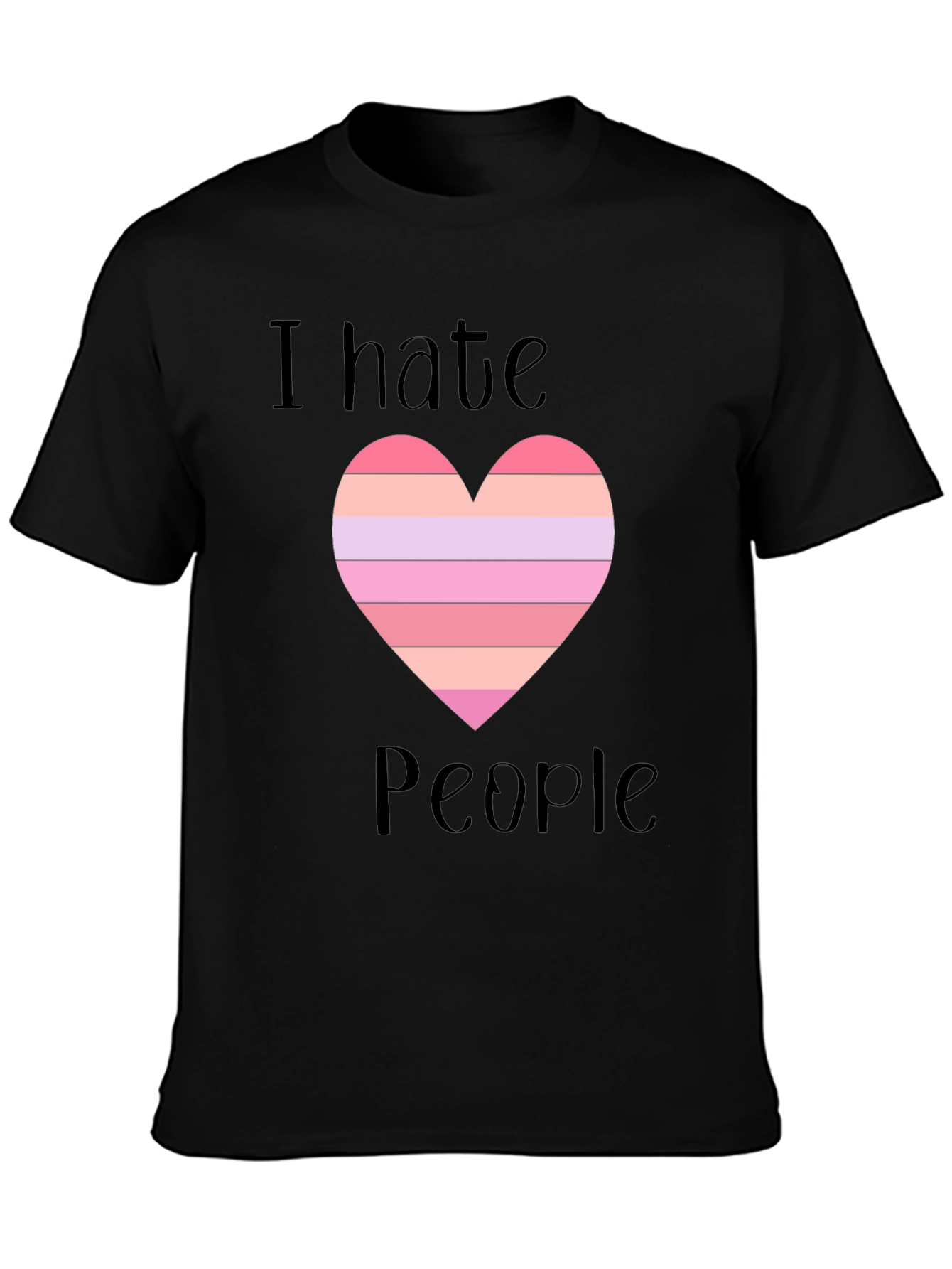 I Hate People Heart Graphic Tee
