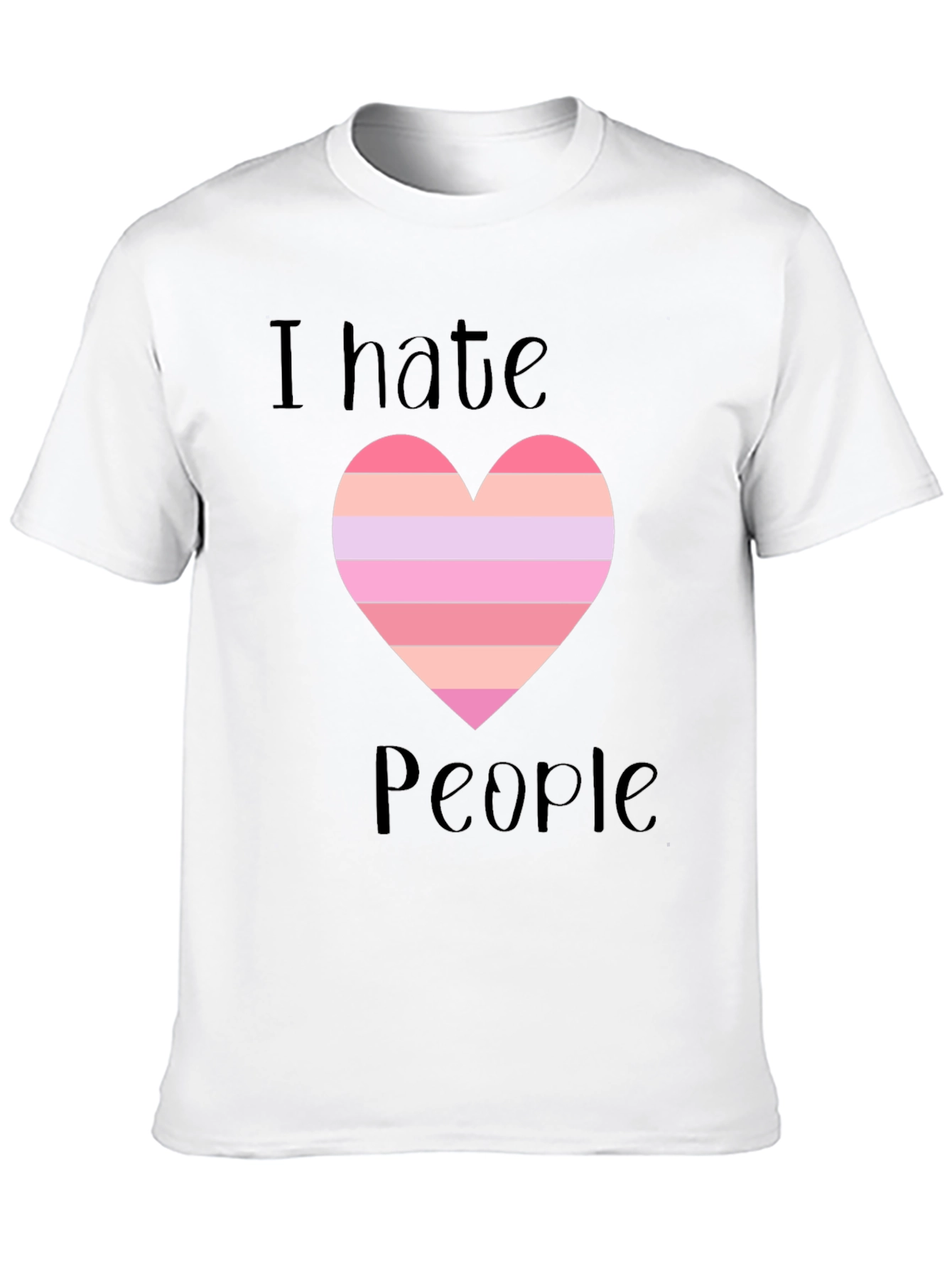 I Hate People Heart Graphic Tee