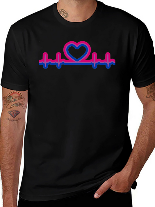 Bi Heartbeat Pride T-Shirt