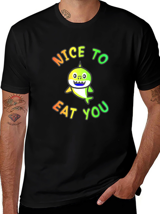 Nice to Eat You Graphic Tee - Black