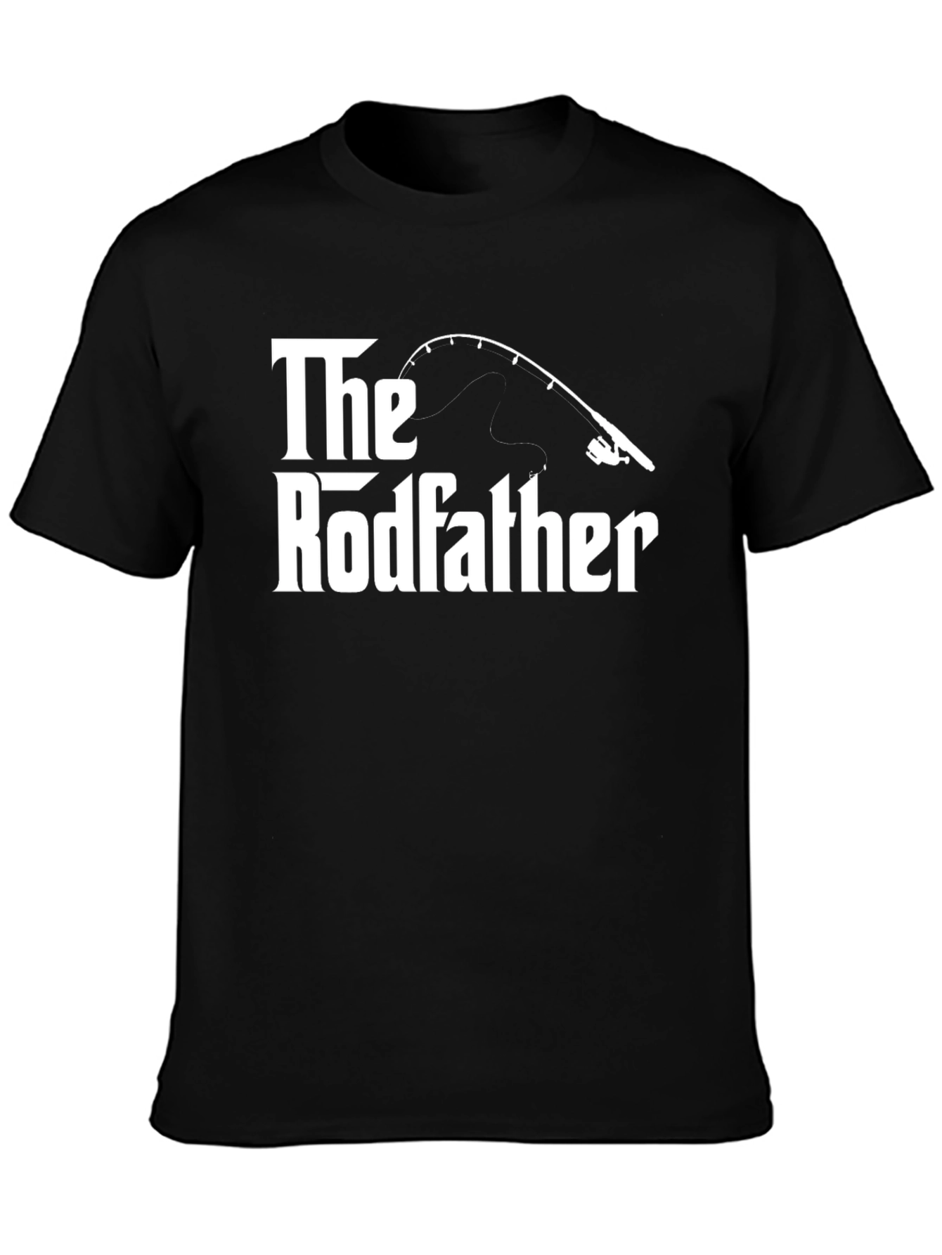 The Rodfather Black Fishing T-Shirt