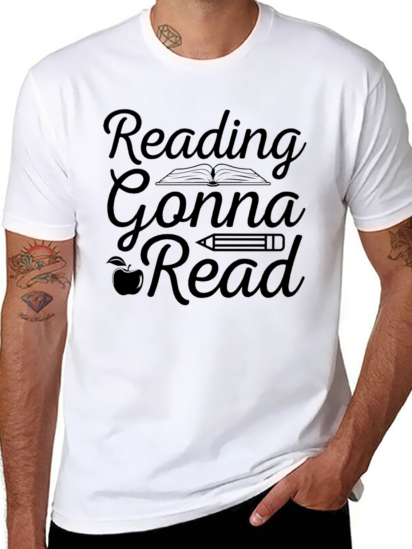 Reading Gonna Read Graphic Tee - Unisex Black T-Shirt