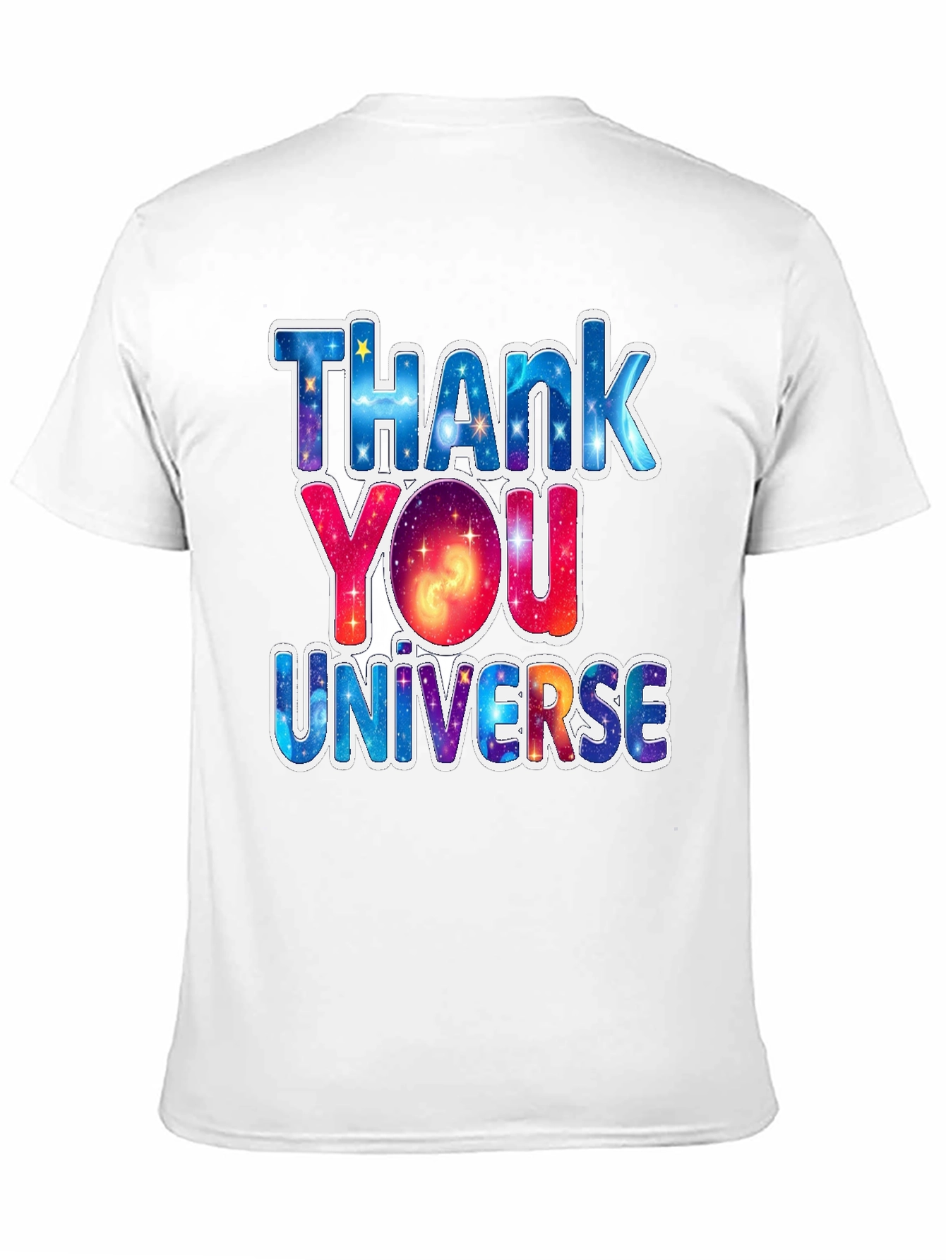 Thank You Universe Graphic Tee - Black Cotton T-Shirt