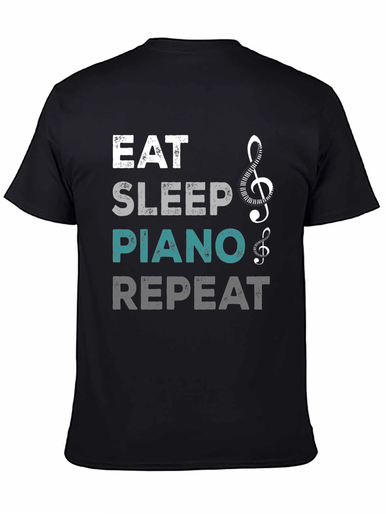 Eat Sleep Piano Repeat Graphic Tee