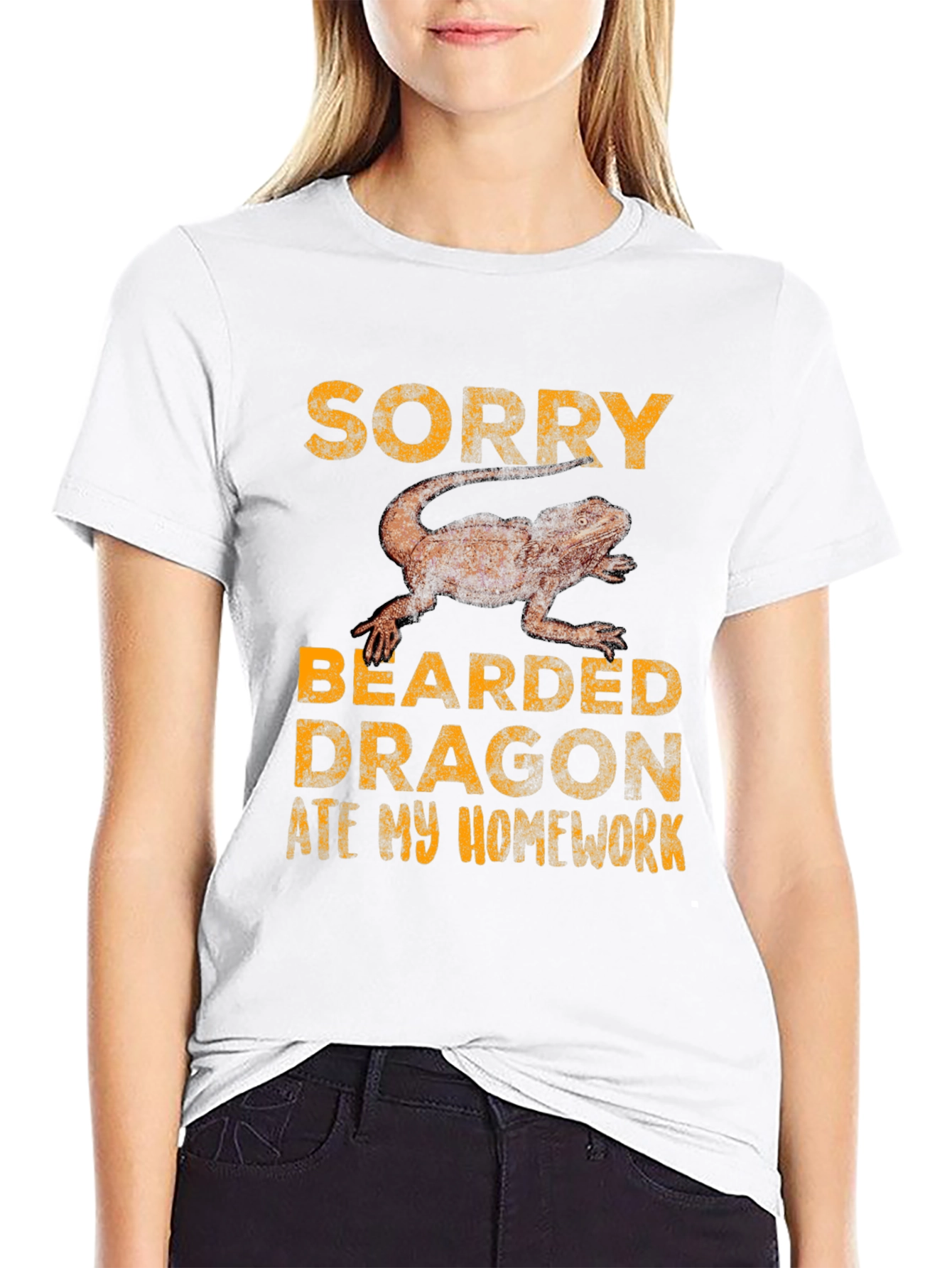 Funny Bearded Dragon Ate Homework T-Shirt