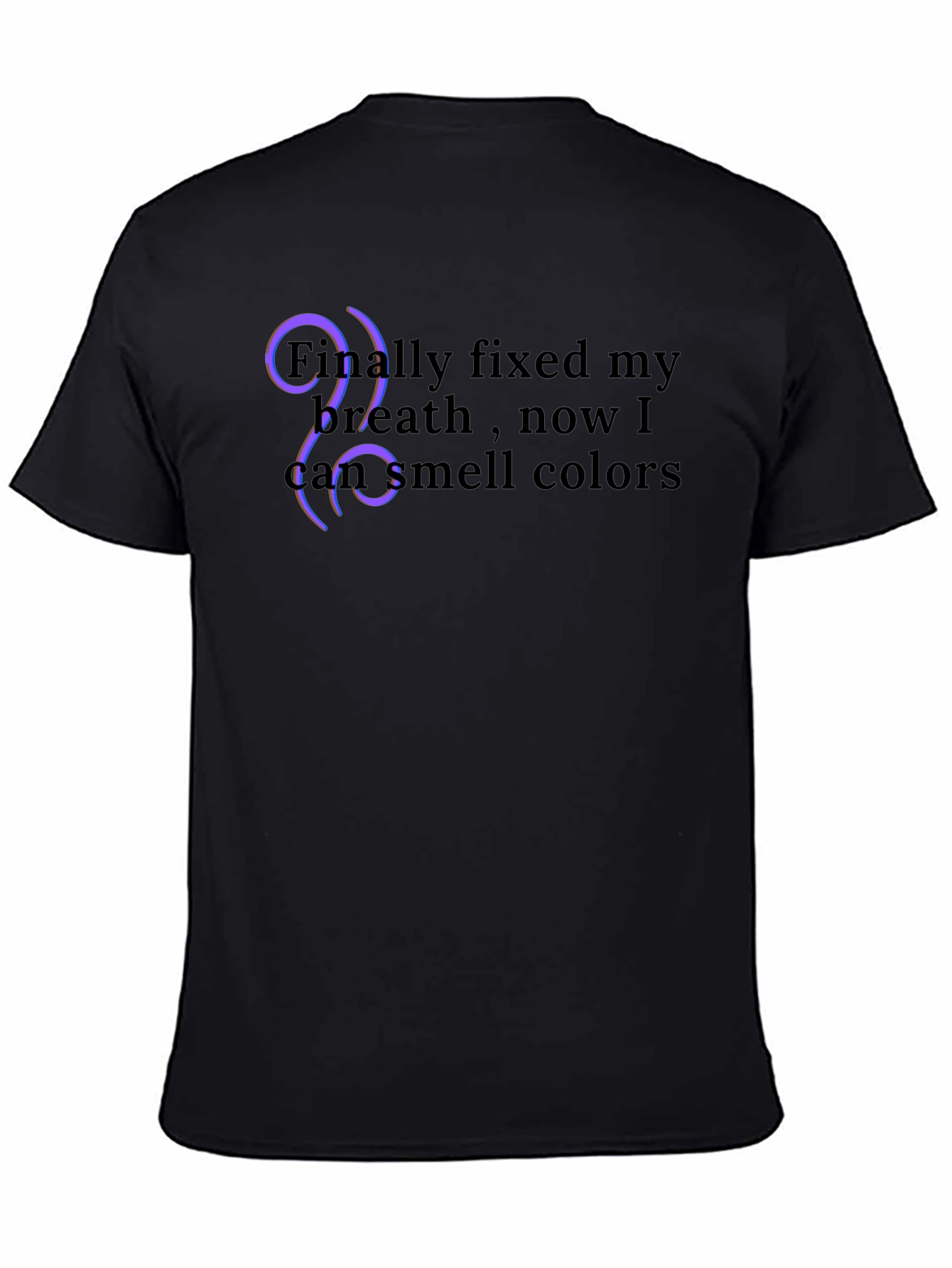 Smell Colors Black T-Shirt