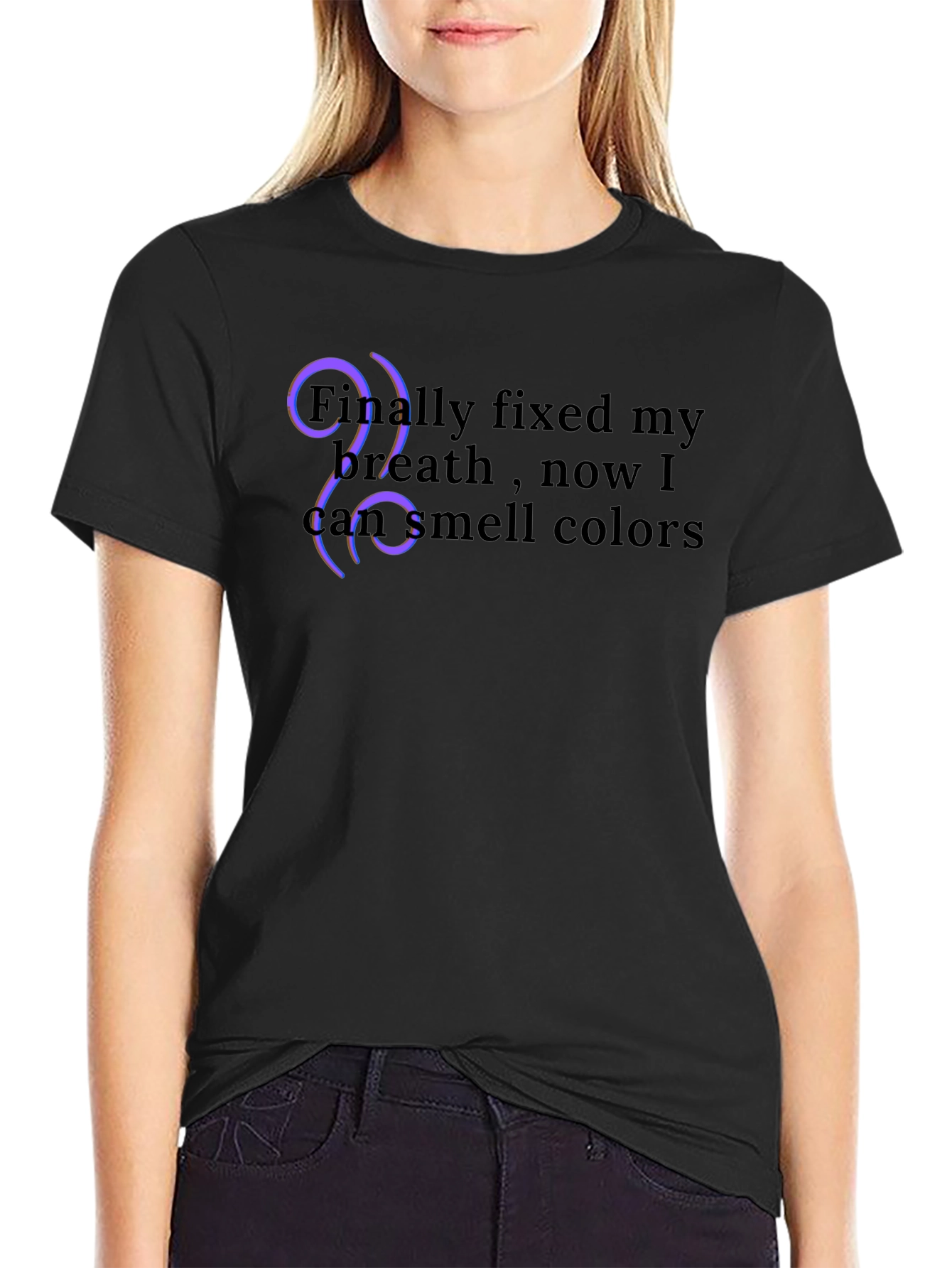 Smell Colors Black T-Shirt