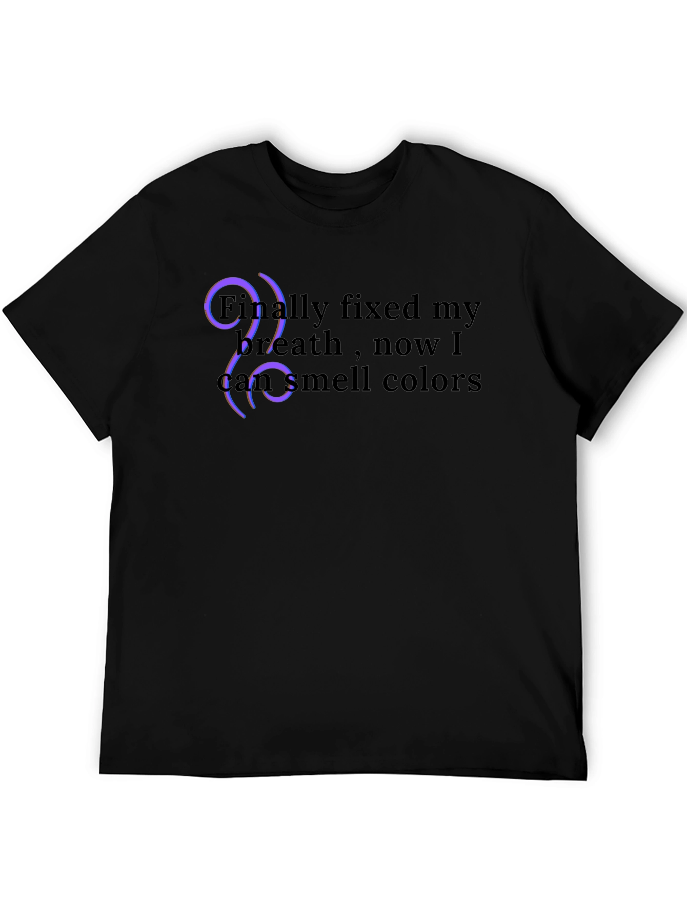 Smell Colors Black T-Shirt
