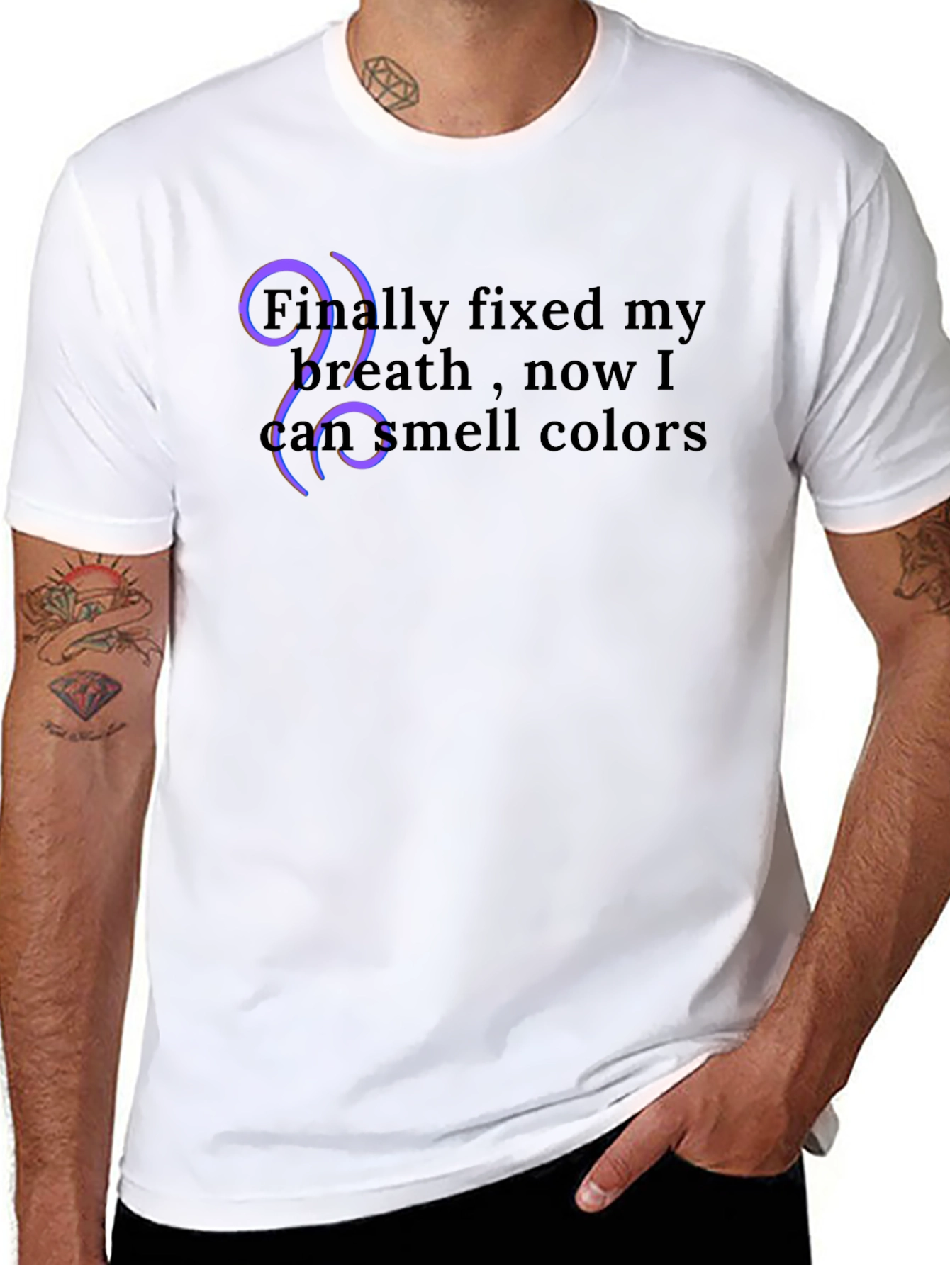Smell Colors Black T-Shirt