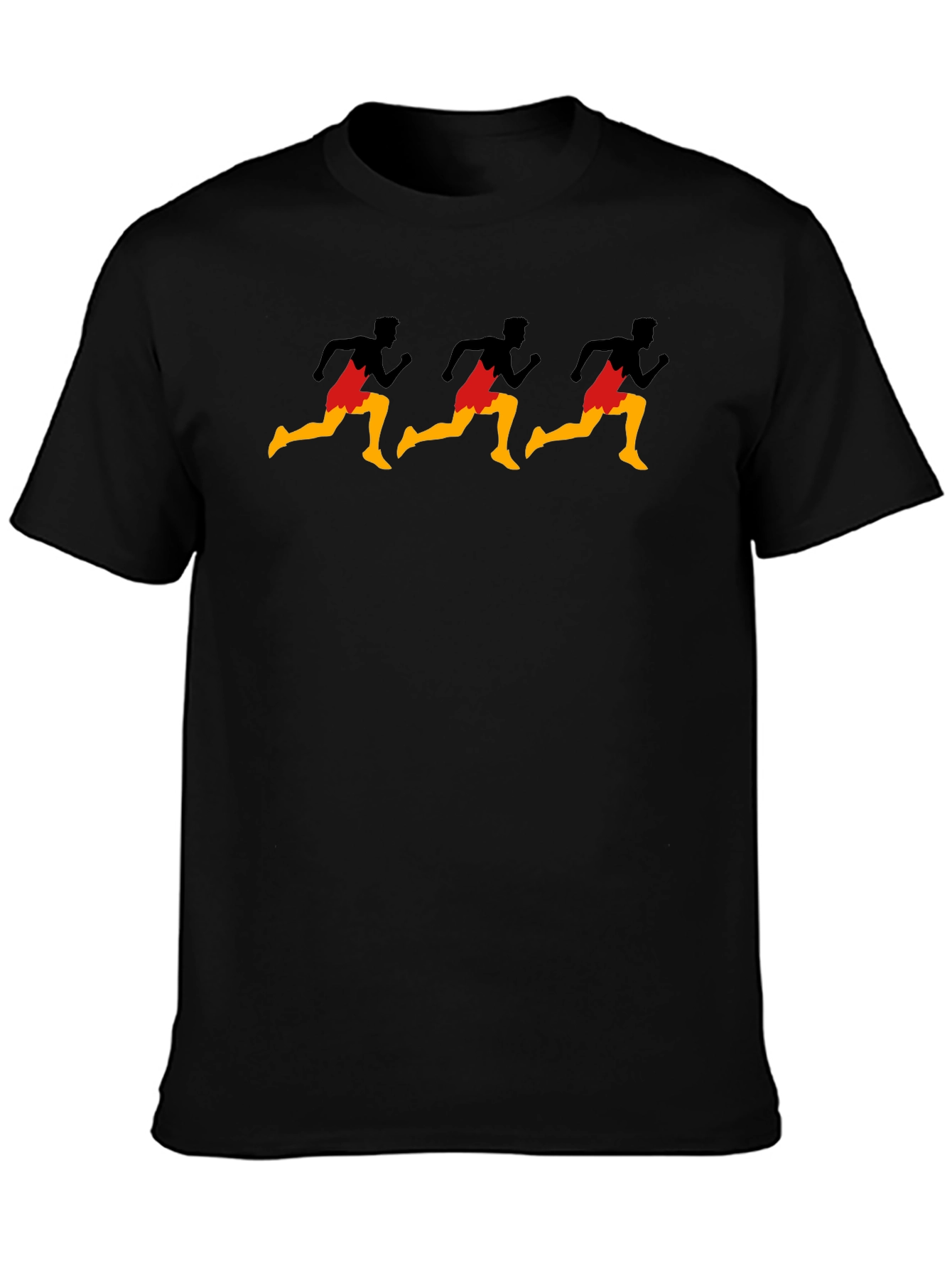 Runner Graphic Black T-Shirt