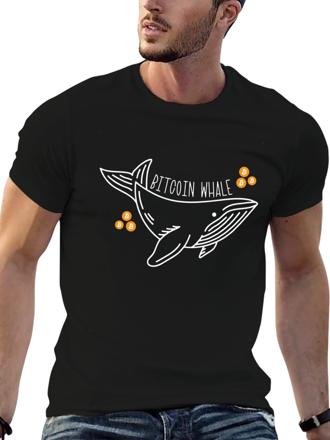 Bitcoin Whale Graphic Tee - Crypto Investor T-Shirt