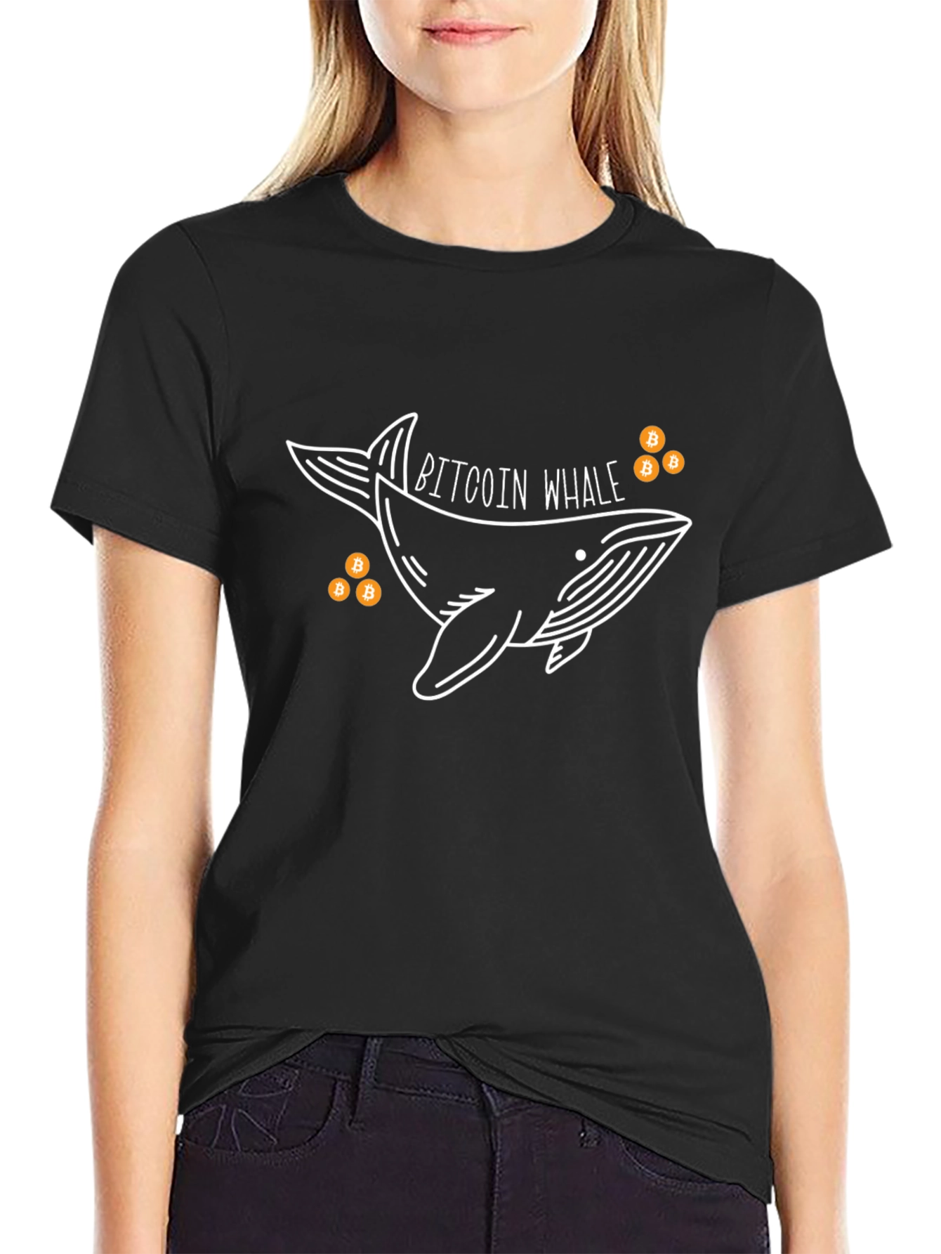 Bitcoin Whale Graphic Tee - Crypto Investor T-Shirt