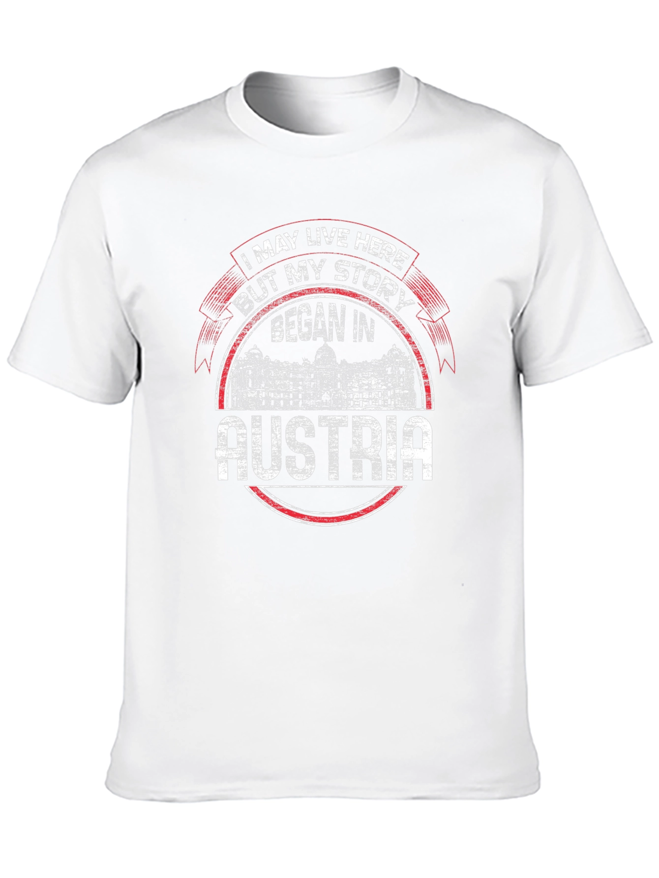 Austria Story Mens Black Graphic Tee