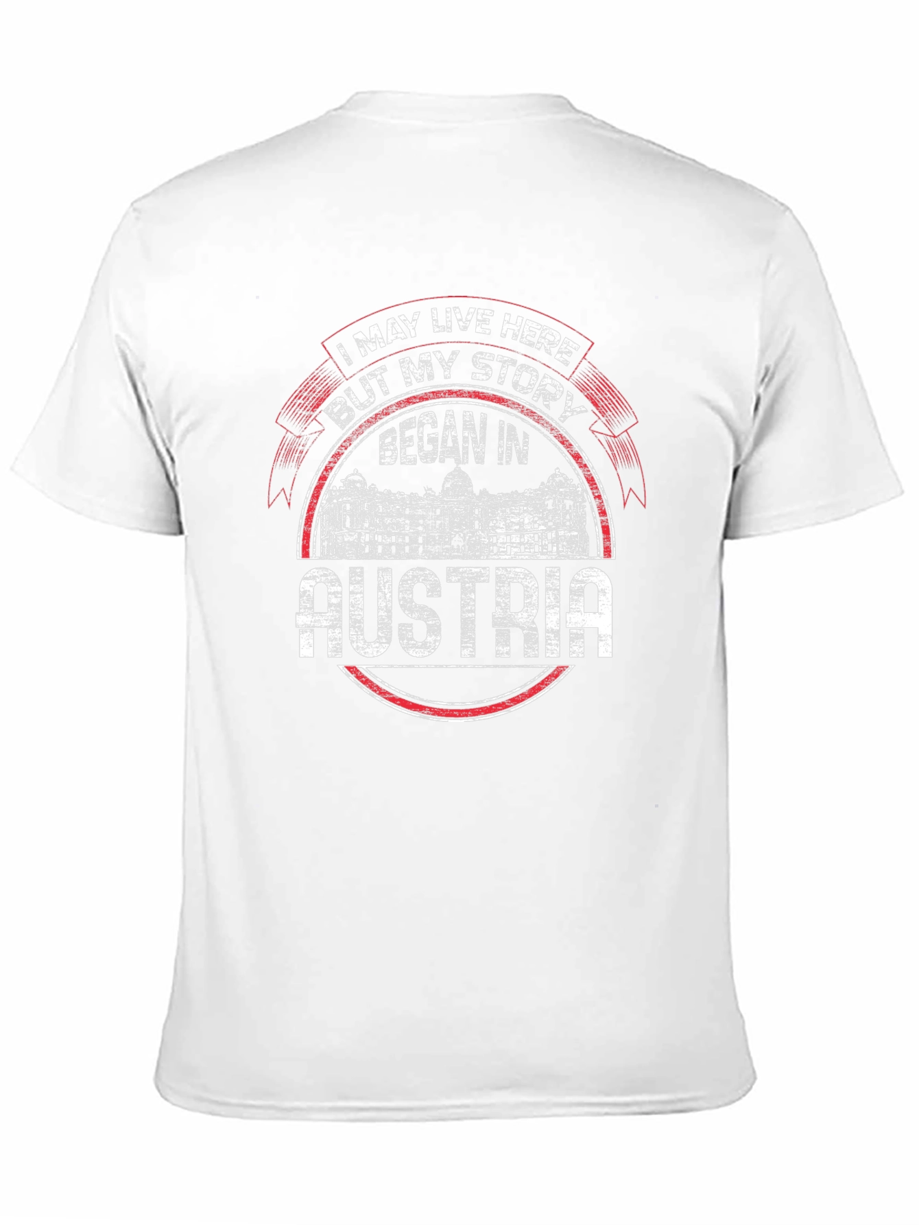 Austria Story Mens Black Graphic Tee
