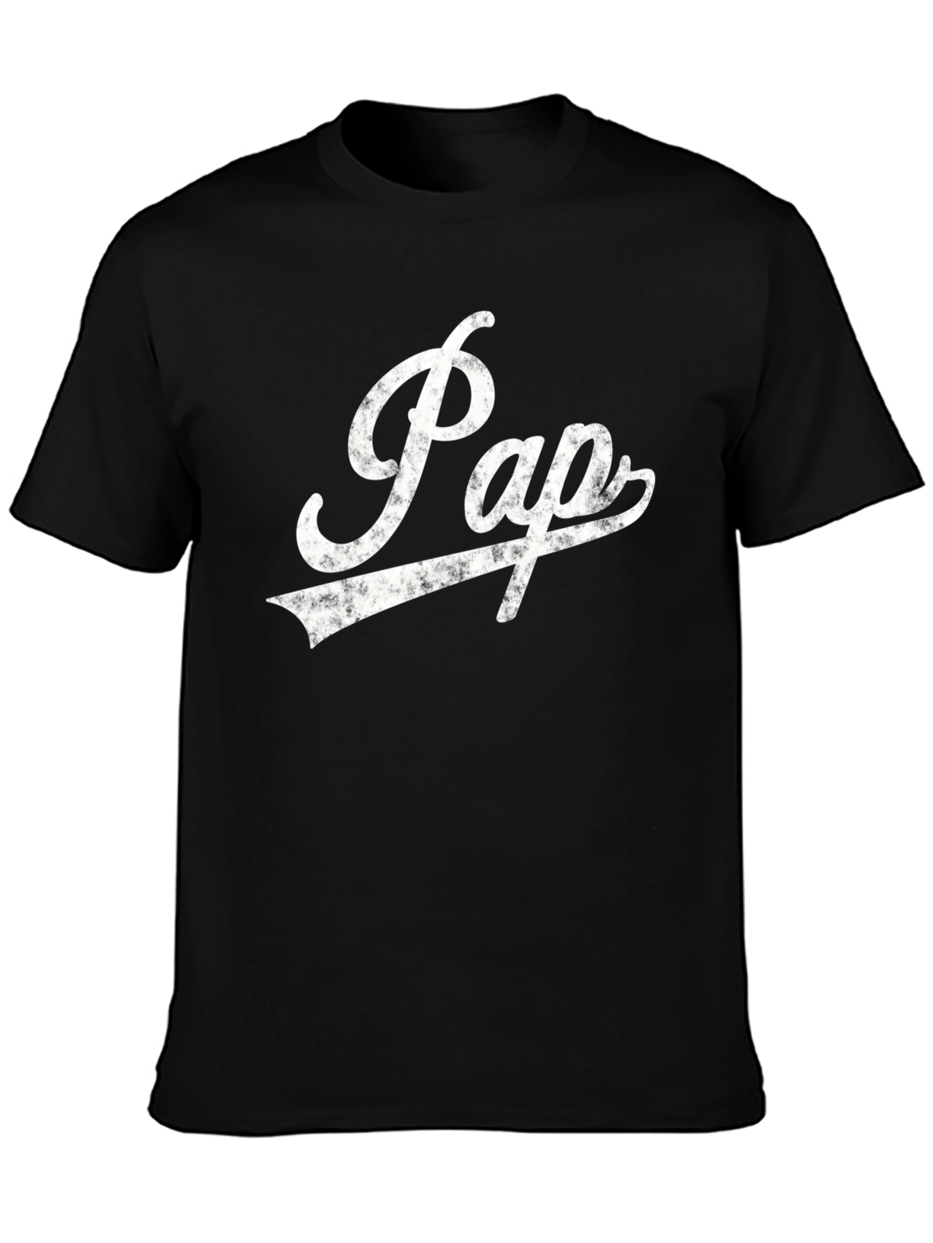 Retro Pap Graphic T-Shirt - Black