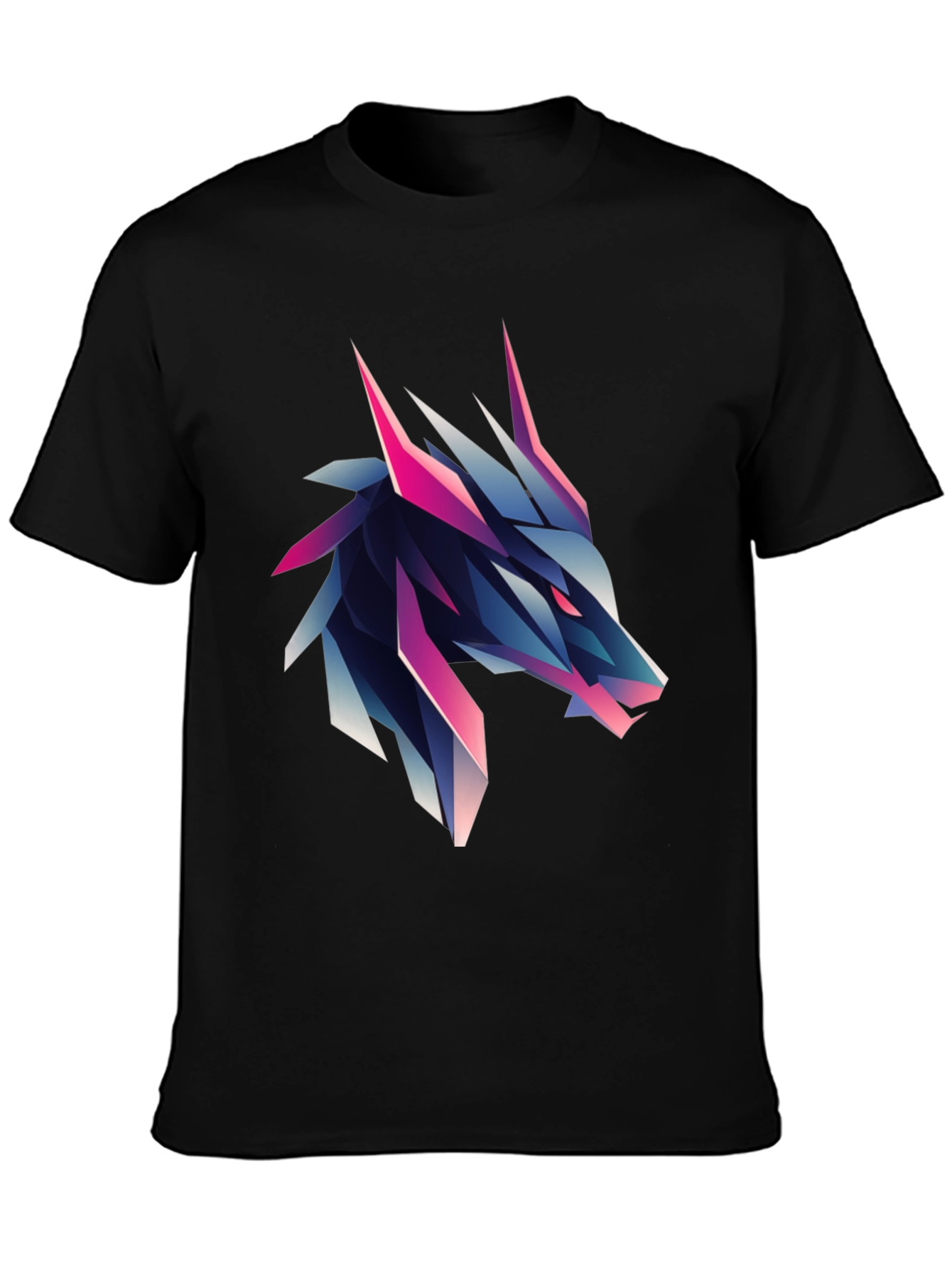 Geometric Wolf Graphic Tee - Bold & Modern