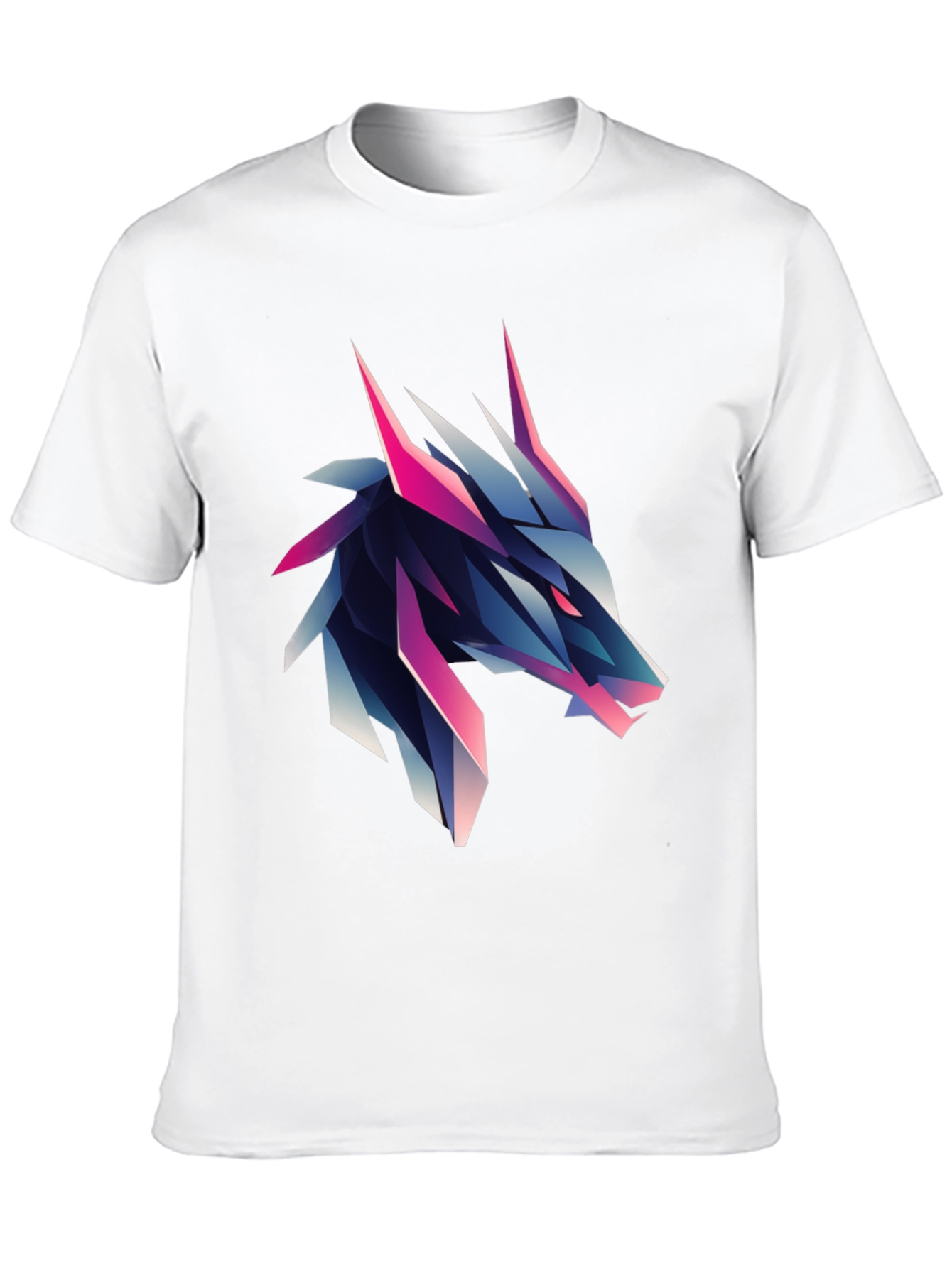 Geometric Wolf Graphic Tee - Bold & Modern