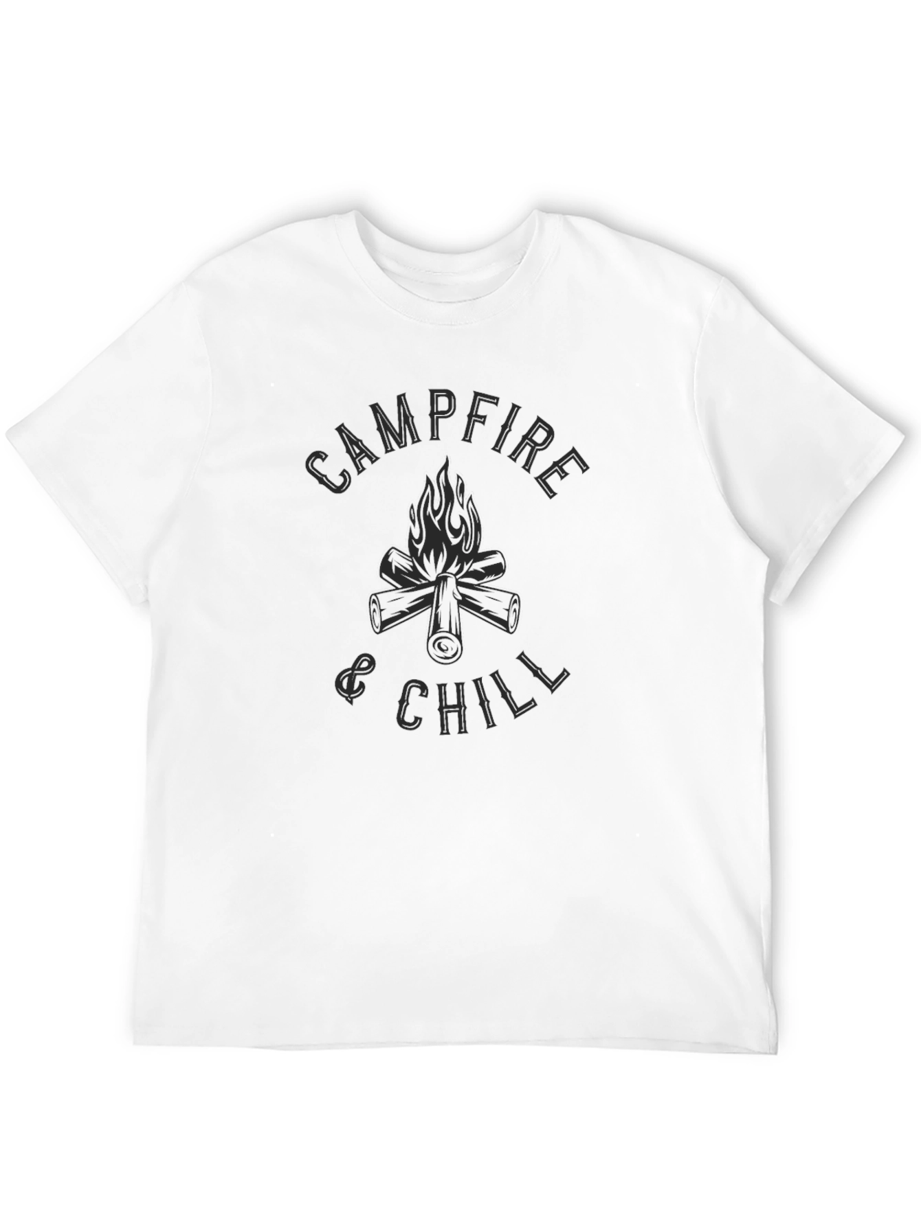 Campfire & Chill Graphic Tee - Black