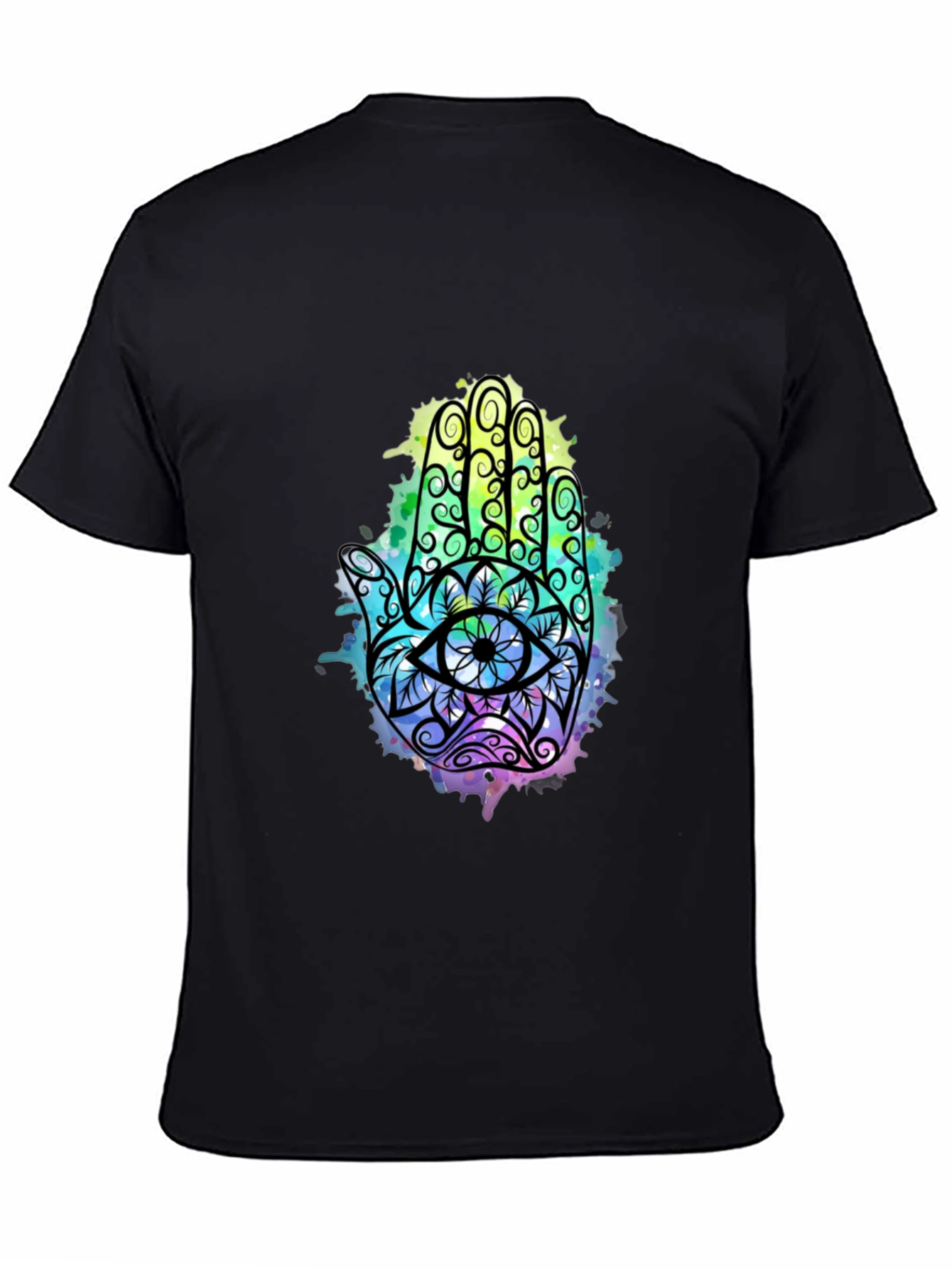 Hamsa Hand Graphic Tee - Spiritual Eye Design