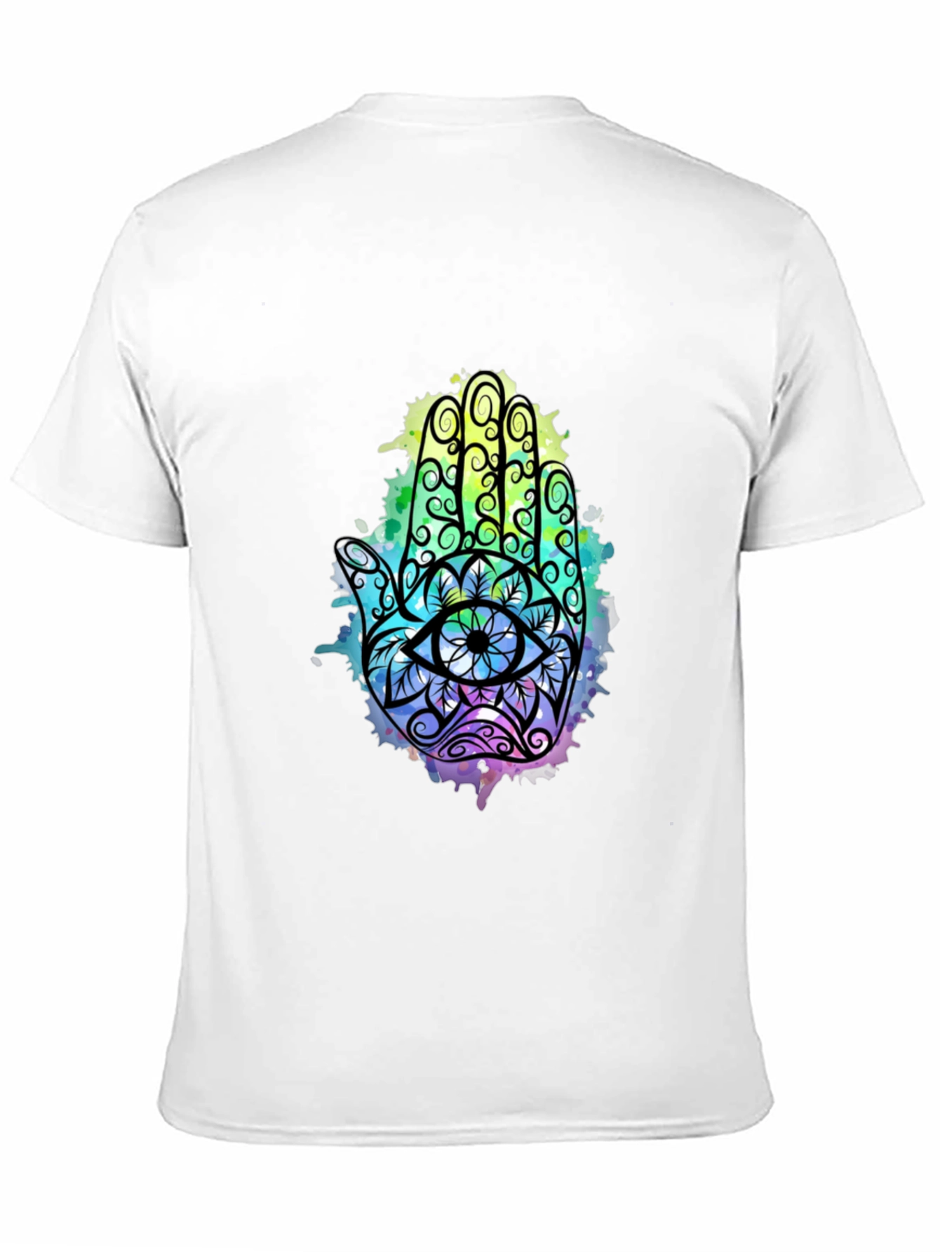 Hamsa Hand Graphic Tee - Spiritual Eye Design