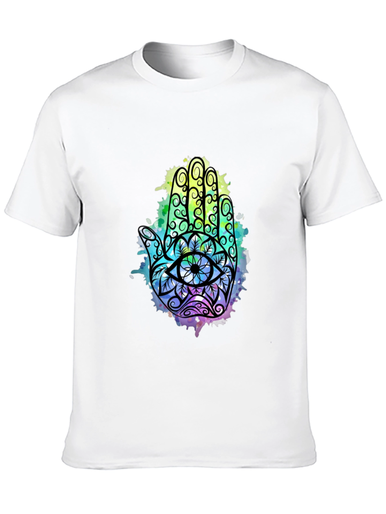 Hamsa Hand Graphic Tee - Spiritual Eye Design