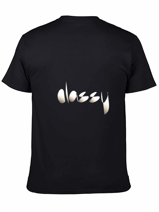 Classy Graphic Tee - Stylish Black T-Shirt