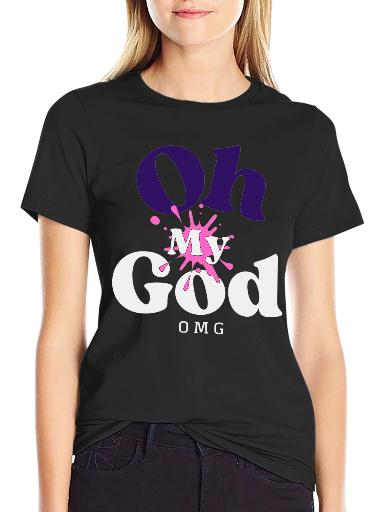 Oh My God OMG T-Shirt - Trendy Graphic Tee